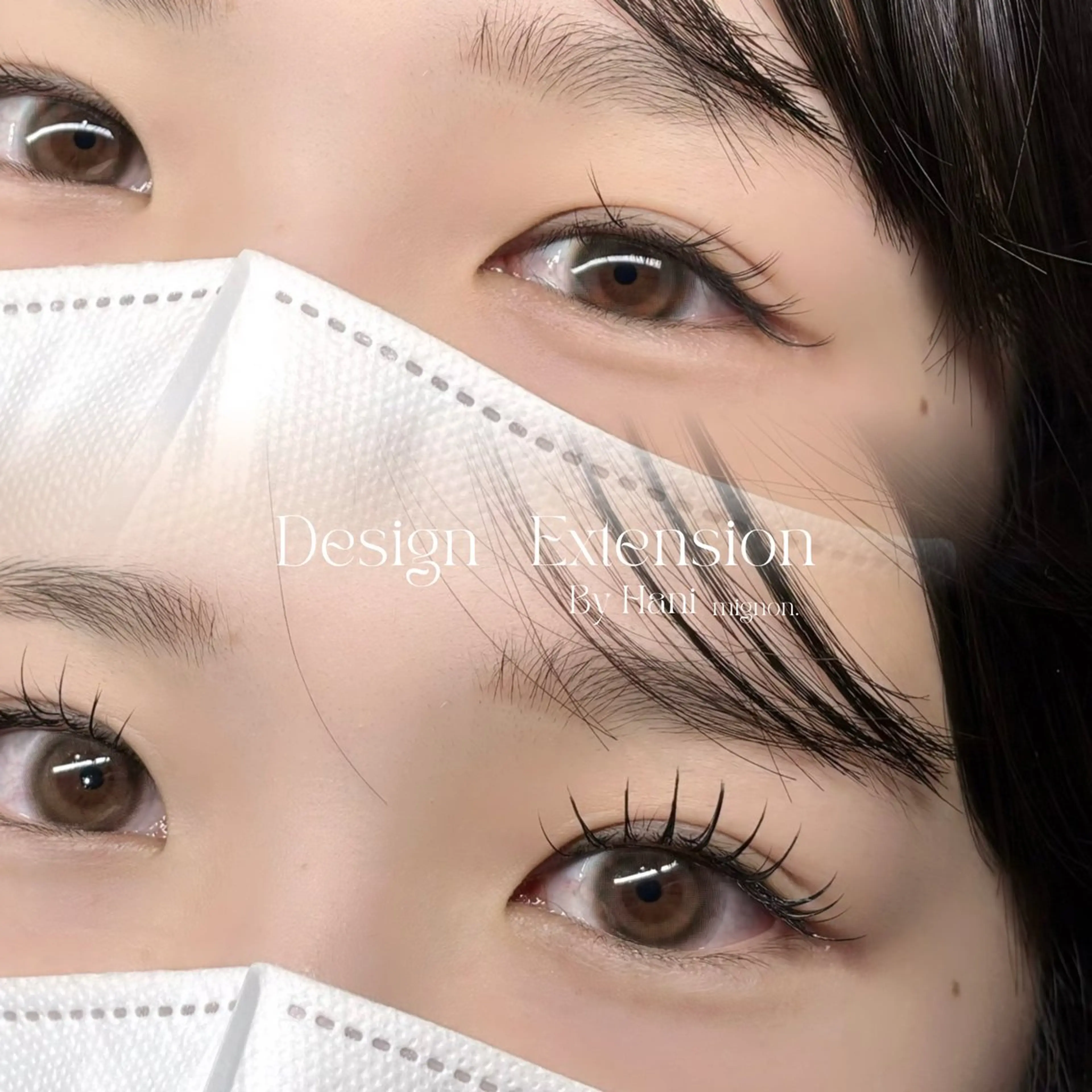 マツエク・マツパ 束感まつ毛 ナチュラル Hani🌛 マツパ/アイブロウのマツエク・マツパデザイン