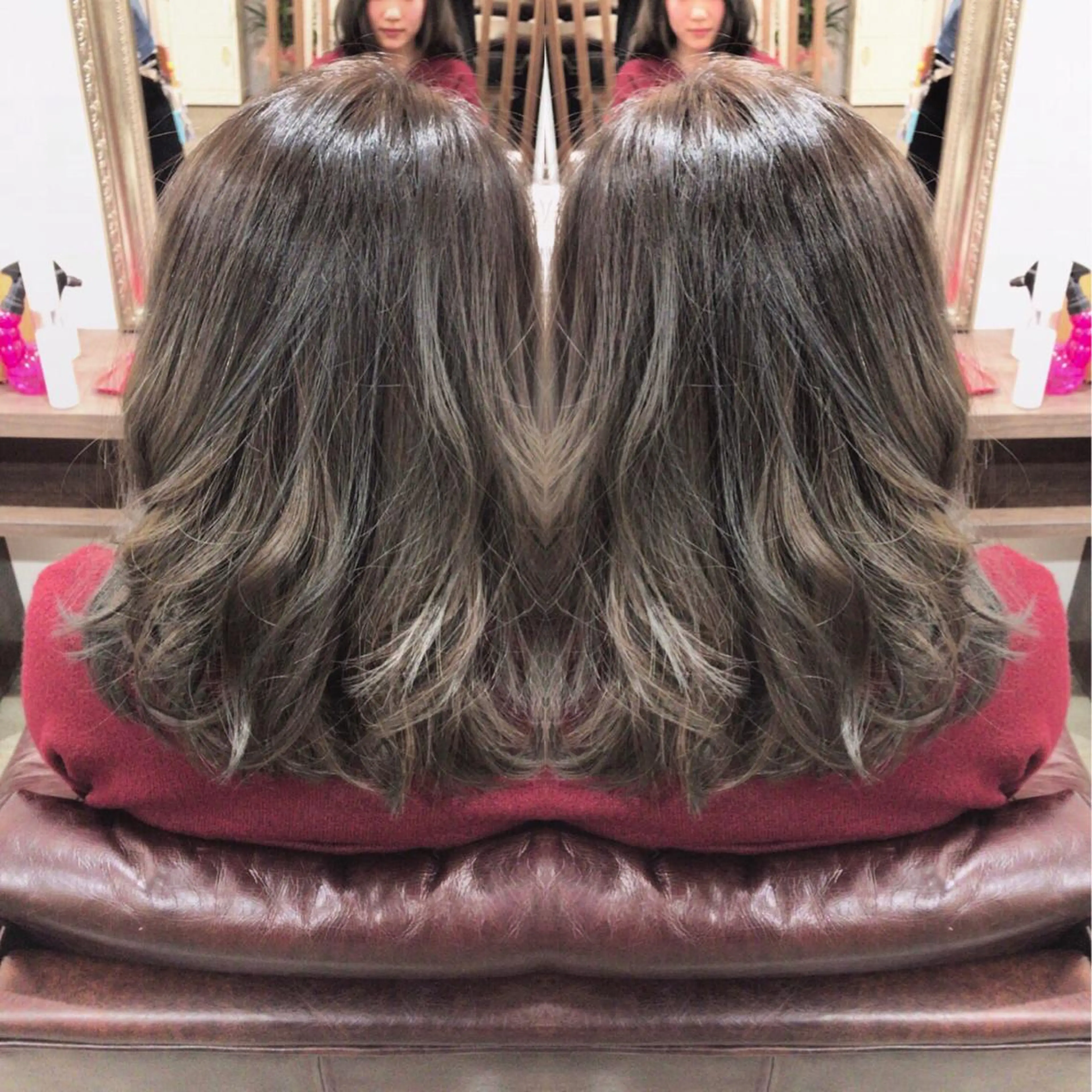 ミディアム セミロング カラー haku  hair salon所属・レイヤーカット匠 イソザキノリユキのヘアスタイル