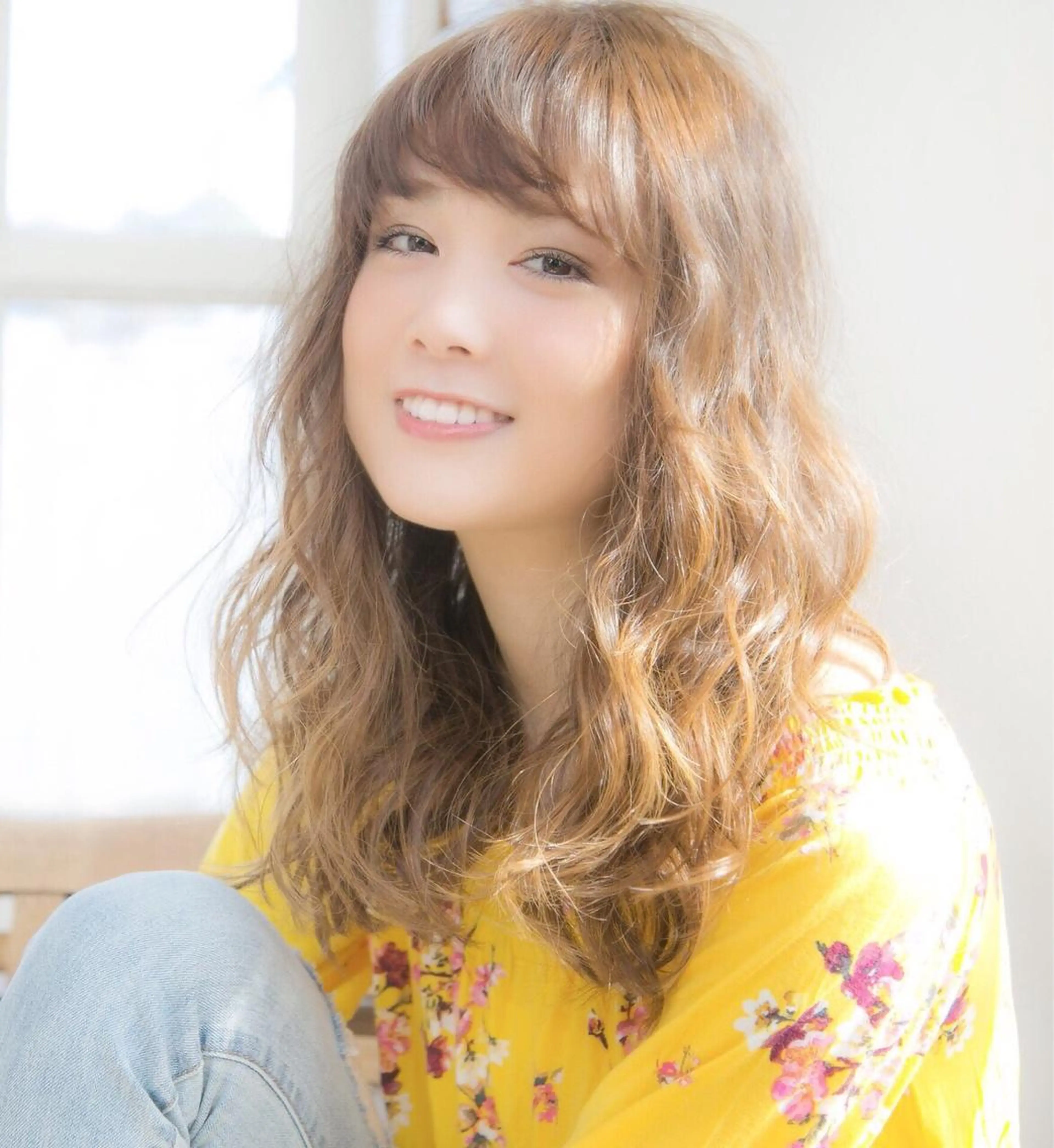 ロング カット ヘアカラー トリートメント 髪質改善　縮毛の達人 矢井由真のヘアスタイル