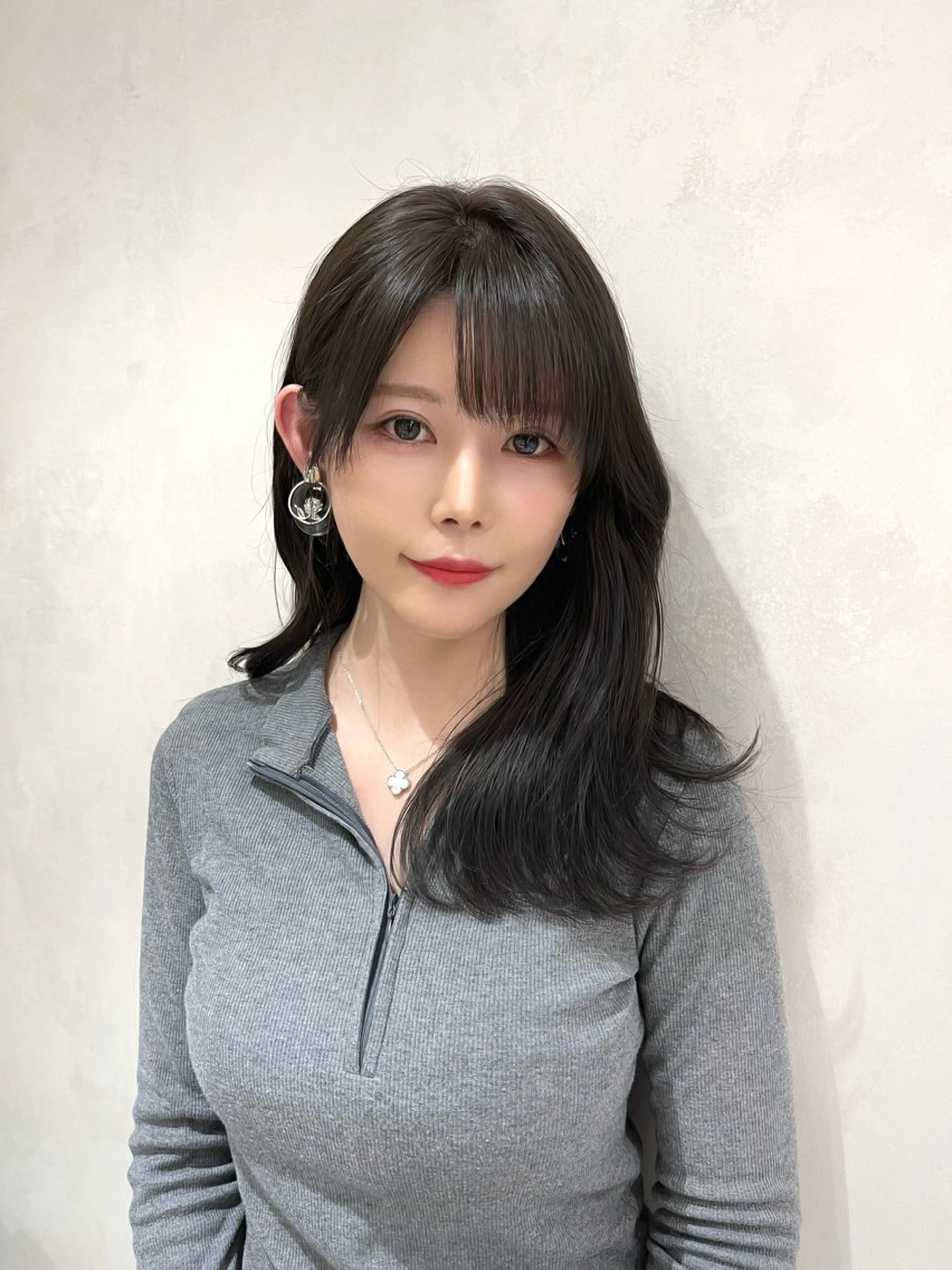 セミロング カラー カット ヘアカラー トリートメント トイロ武蔵小杉所属・ナチュラル韓国ヘア 🇰🇷塚田凌太のヘアスタイル