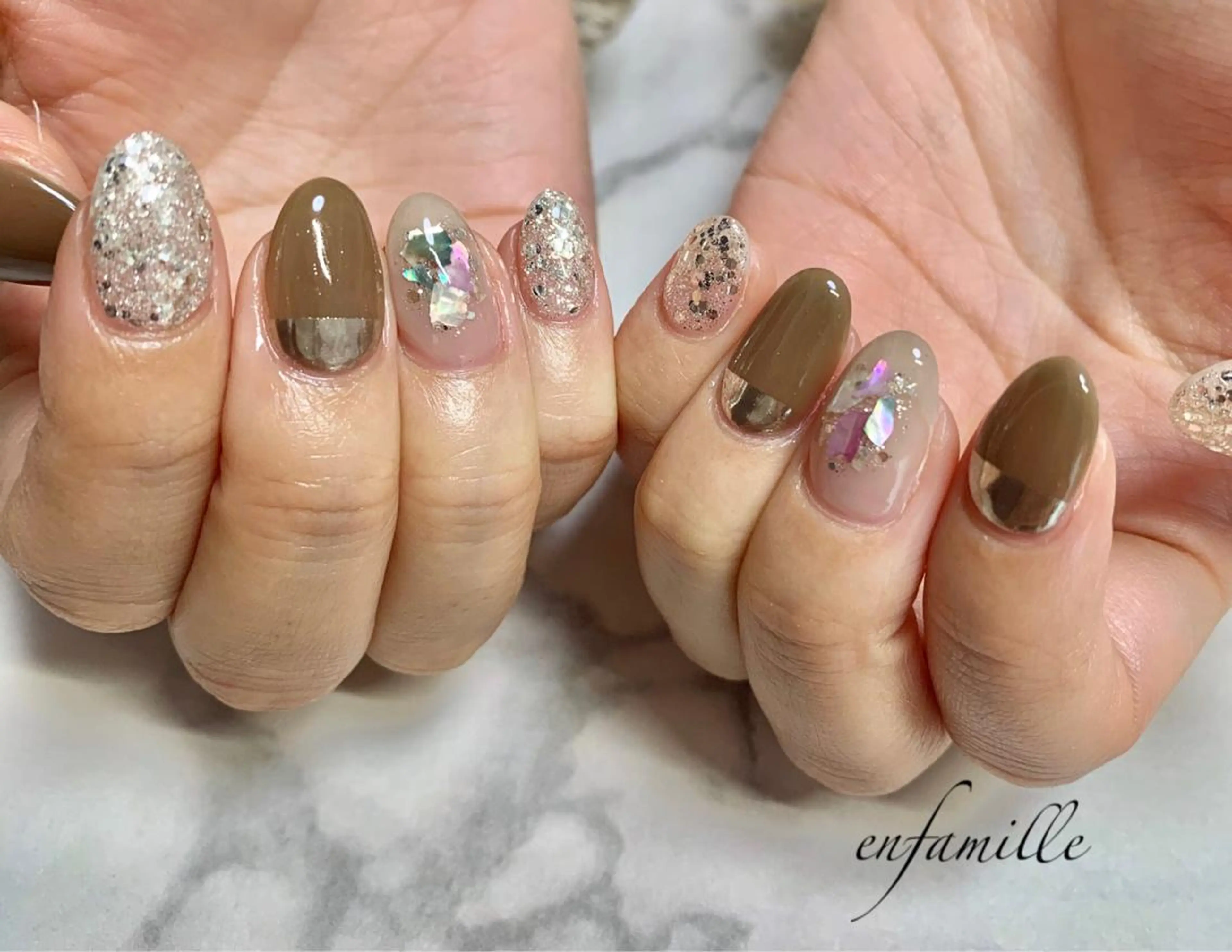 ネイル ハンドネイル nail salon en familleのネイルデザイン