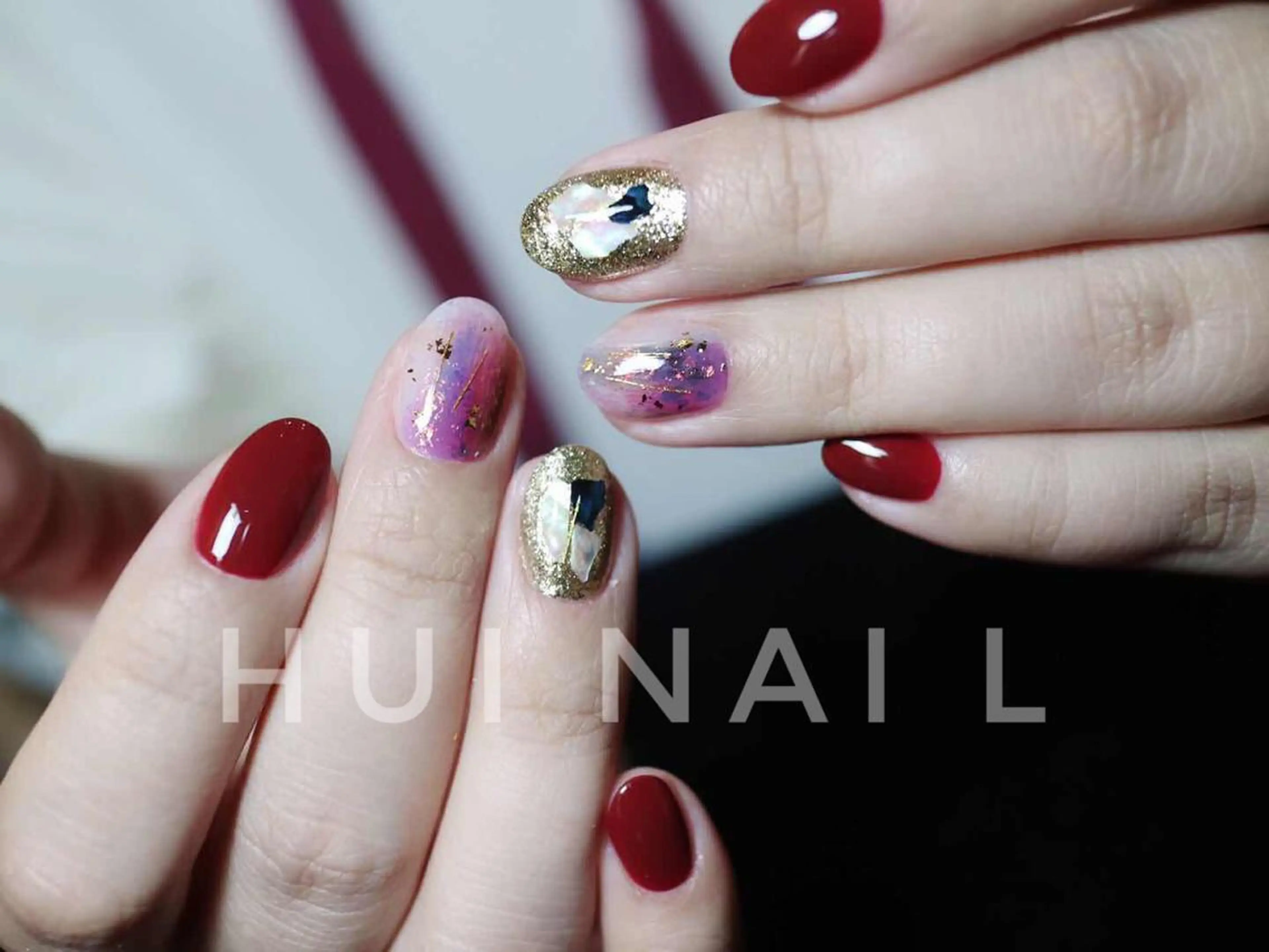 ショート めぐみのネイルサロン スタッフ練習のネイルデザイン