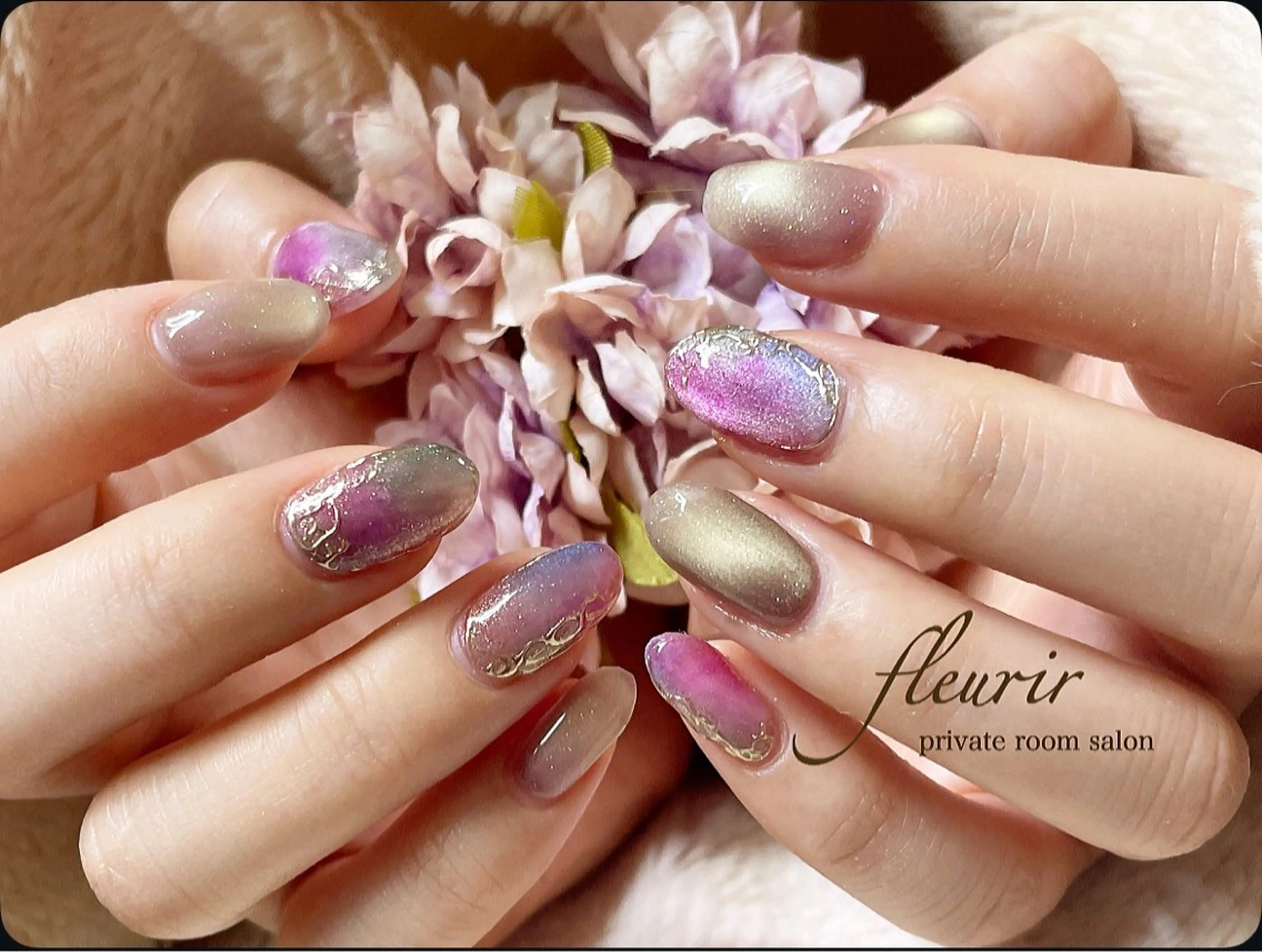 ネイル フルリール 【プライベートサロンのネイルデザイン