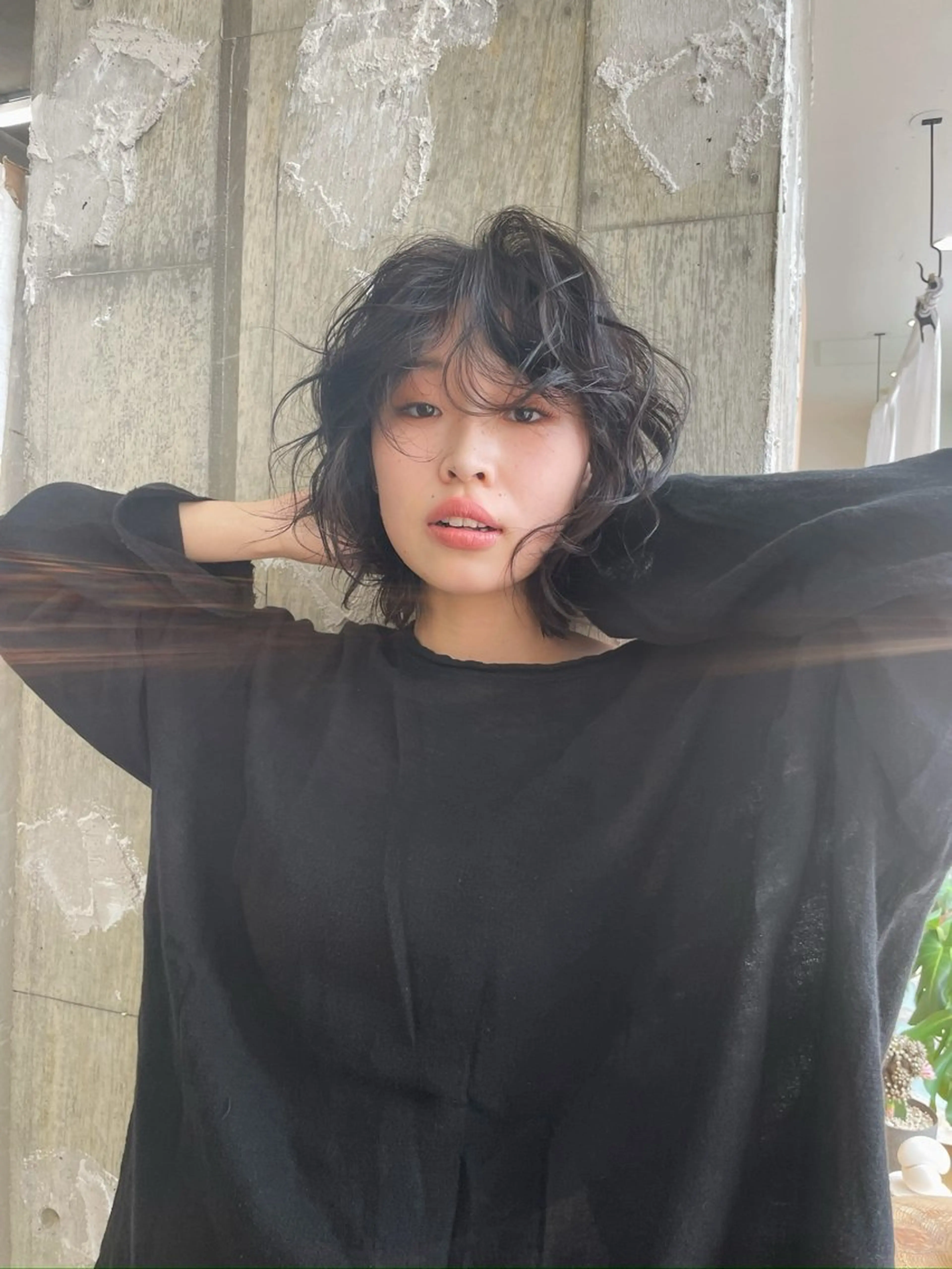 ミディアム パーマ カット パーマ トリートメント 垢抜けボブ/SAHO /OAK溝の口のヘアスタイル