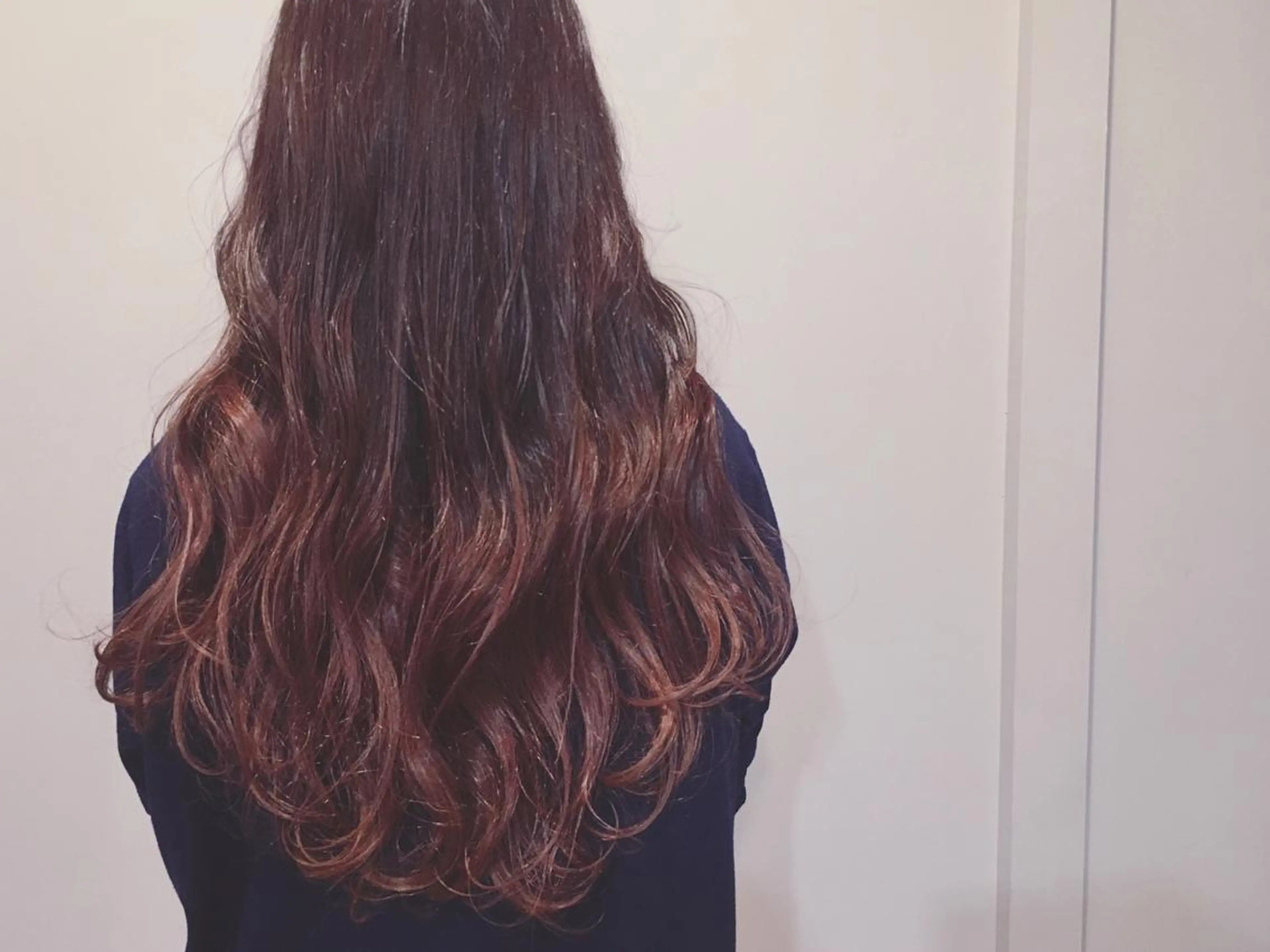 ロング カラー グラデーションカラー てんま さやかのヘアスタイル