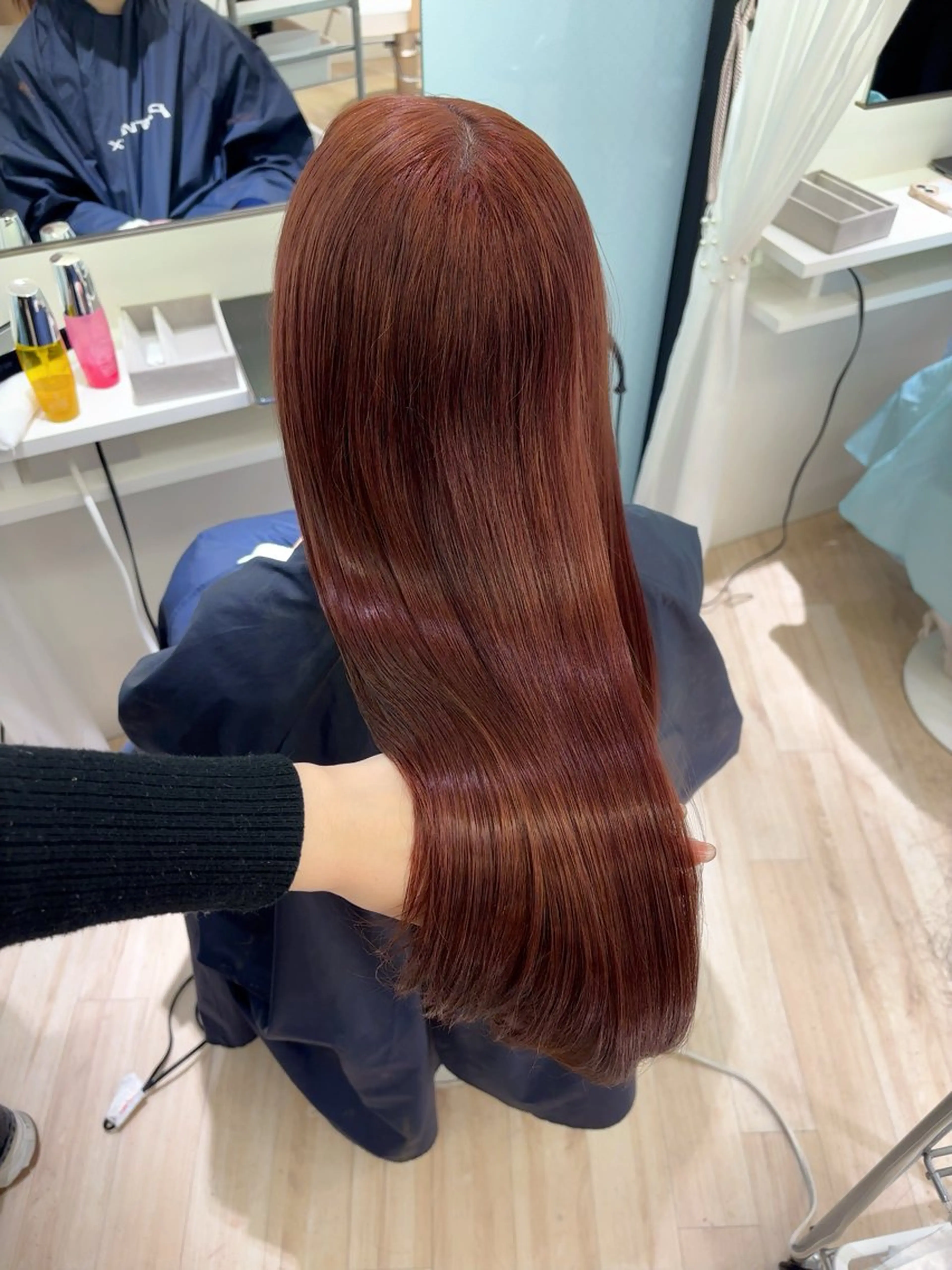 ロング カラー ヘアカラー ParveMix 岡本えりかのヘアスタイル