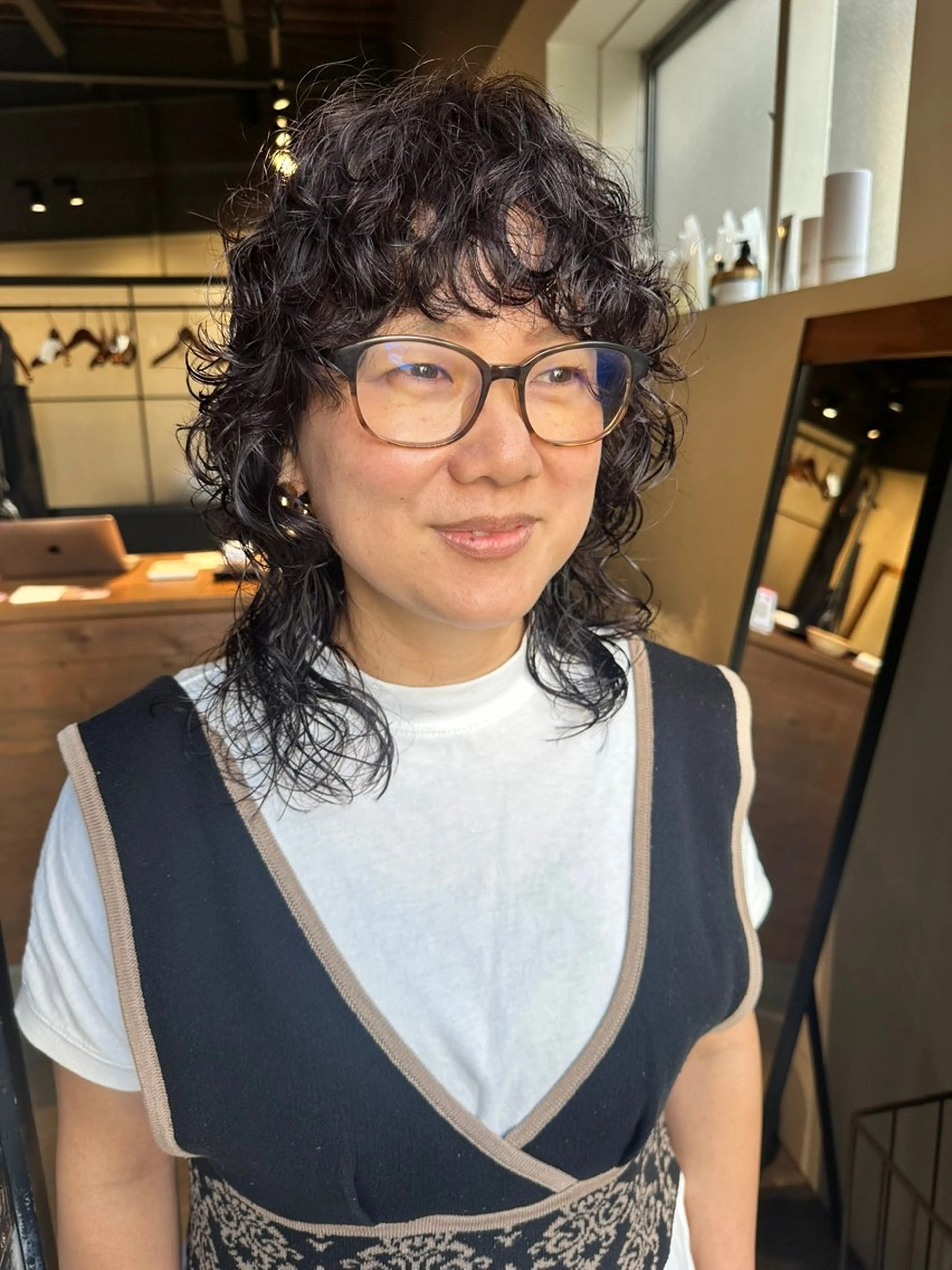 ミディアム パーマ 【ブリーチ髪質改善 パーマ】宮田浩章のヘアスタイル