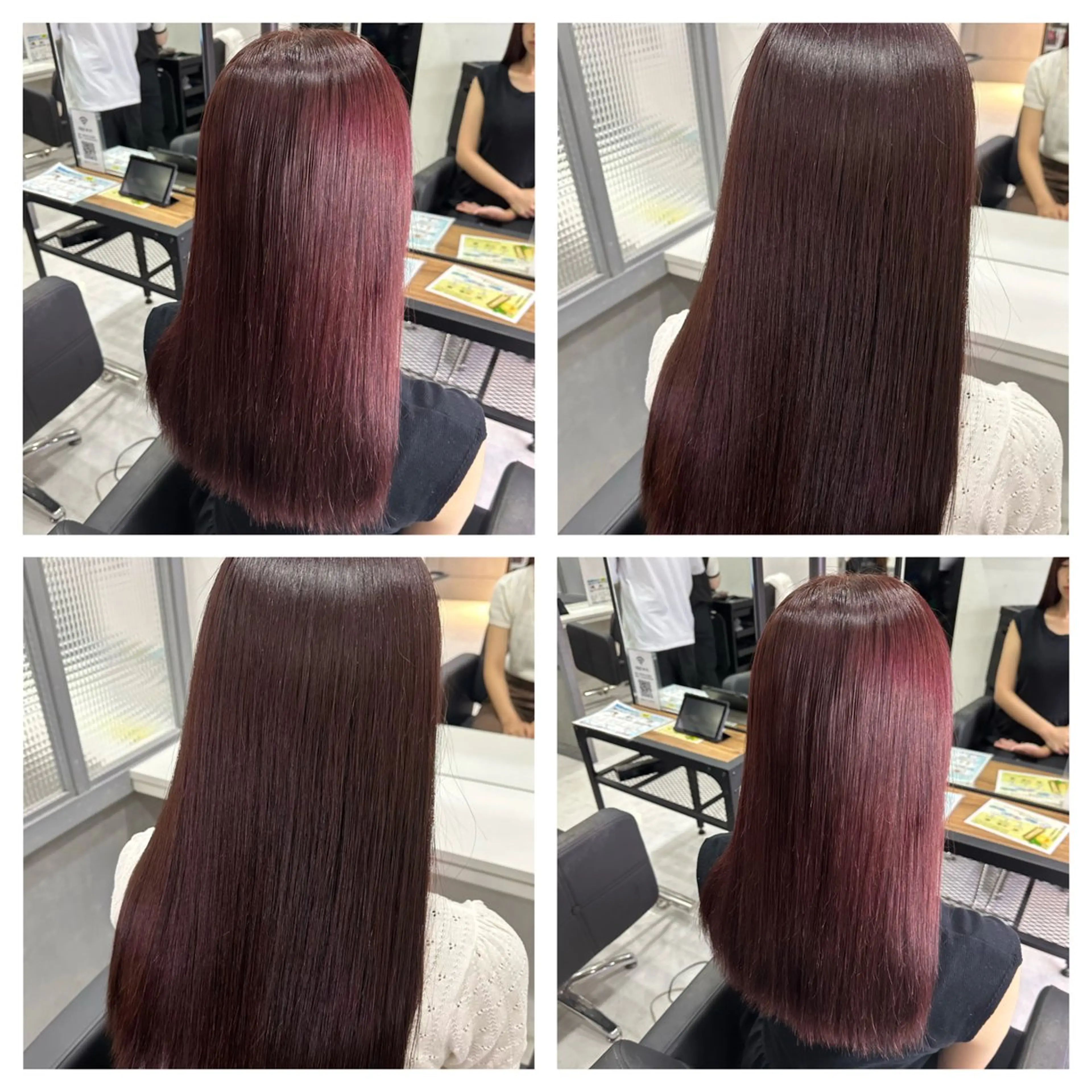 セミロング カラー ヘアアレンジ ブラウンカラー ラベンダーカラー ピンクカラー ピンクラベンダー レッドカラー 🎀推し活ヘアー🎀 Yuuna🐰💖のヘアスタイル