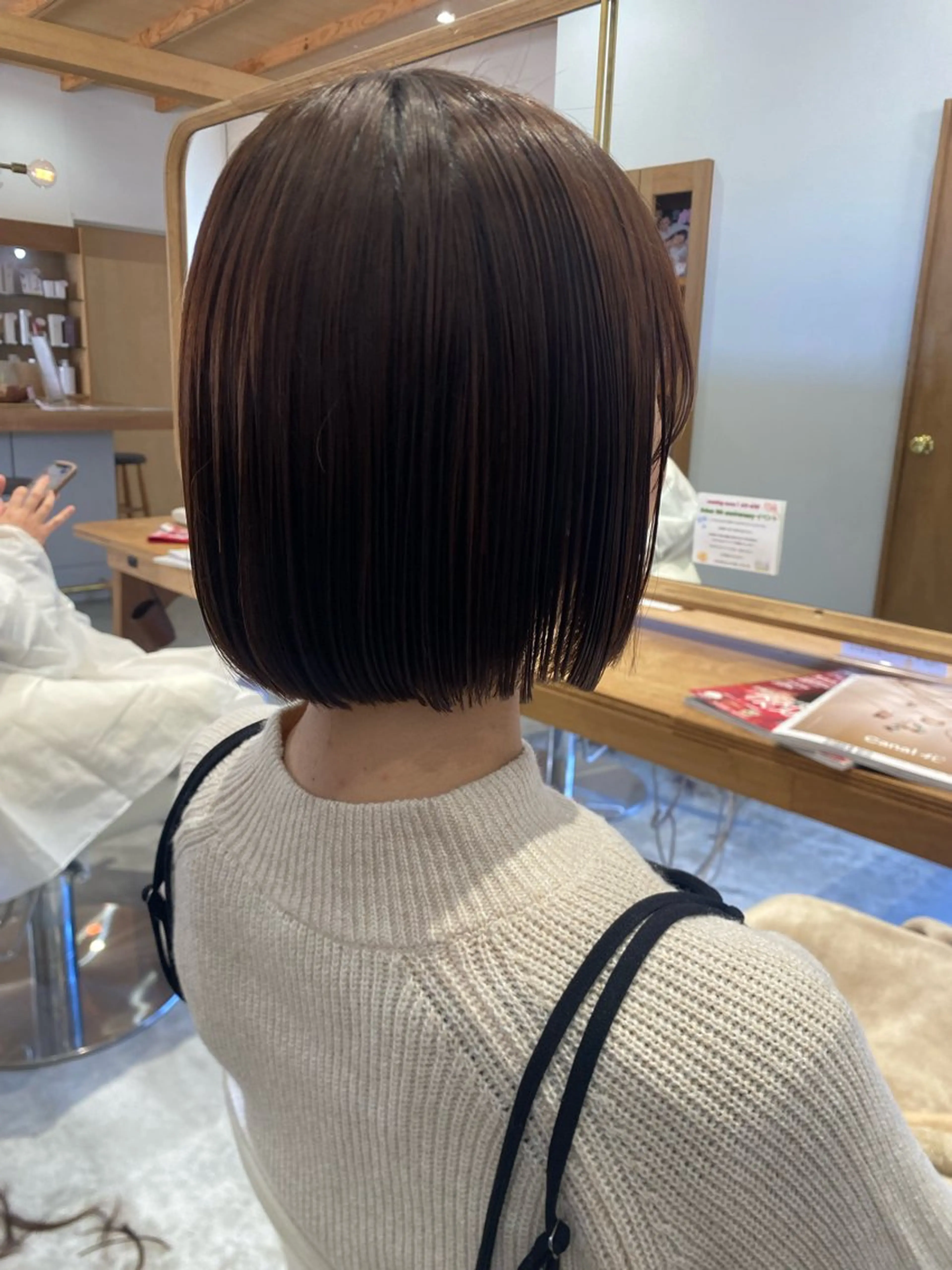 ミディアム ボブ 髪質改善 トリートメント カット MIKU ／fulamのヘアスタイル