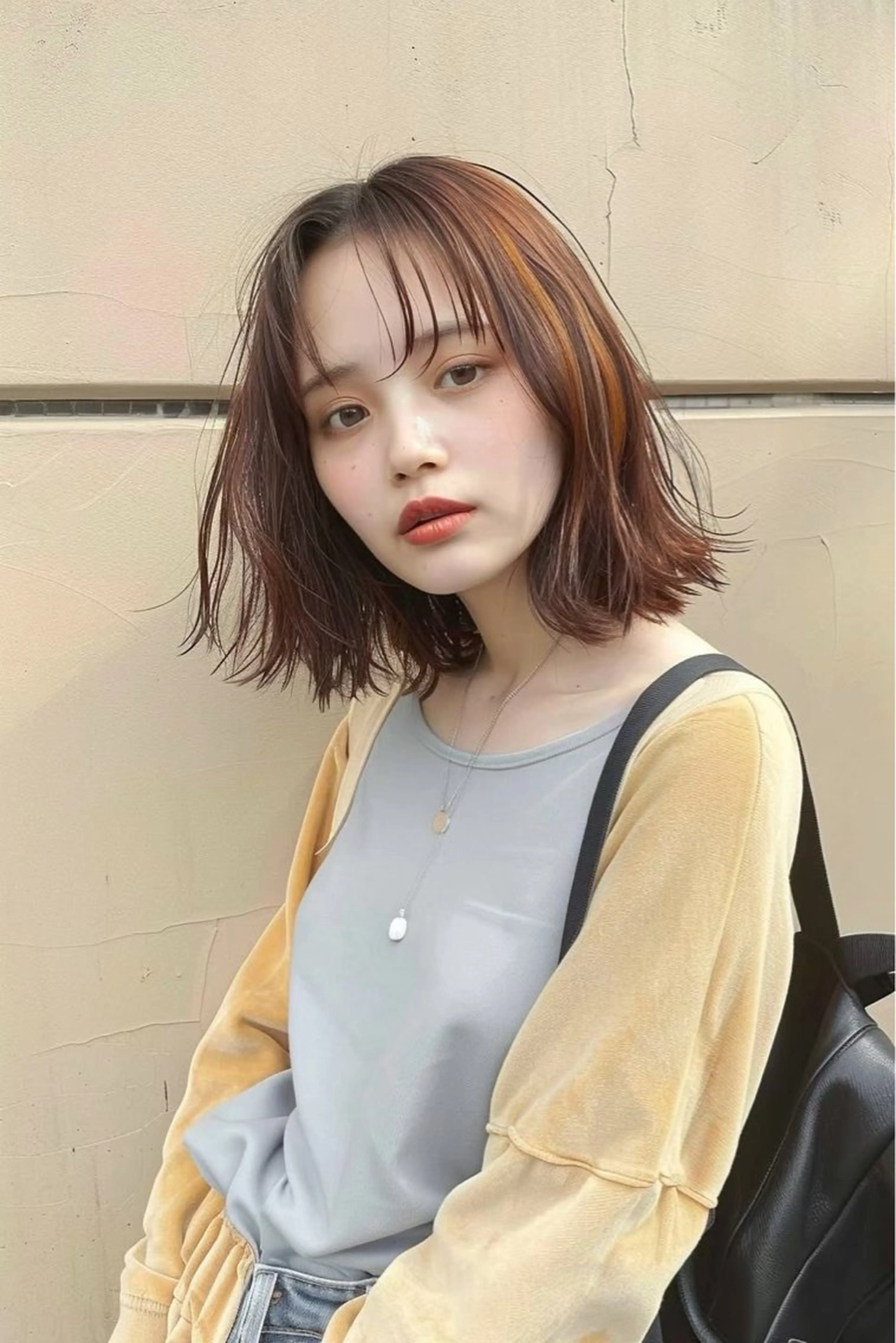 ミディアム カット ヘアカラー トリートメント 4月限定/ カラー特化/YUTOのヘアスタイル