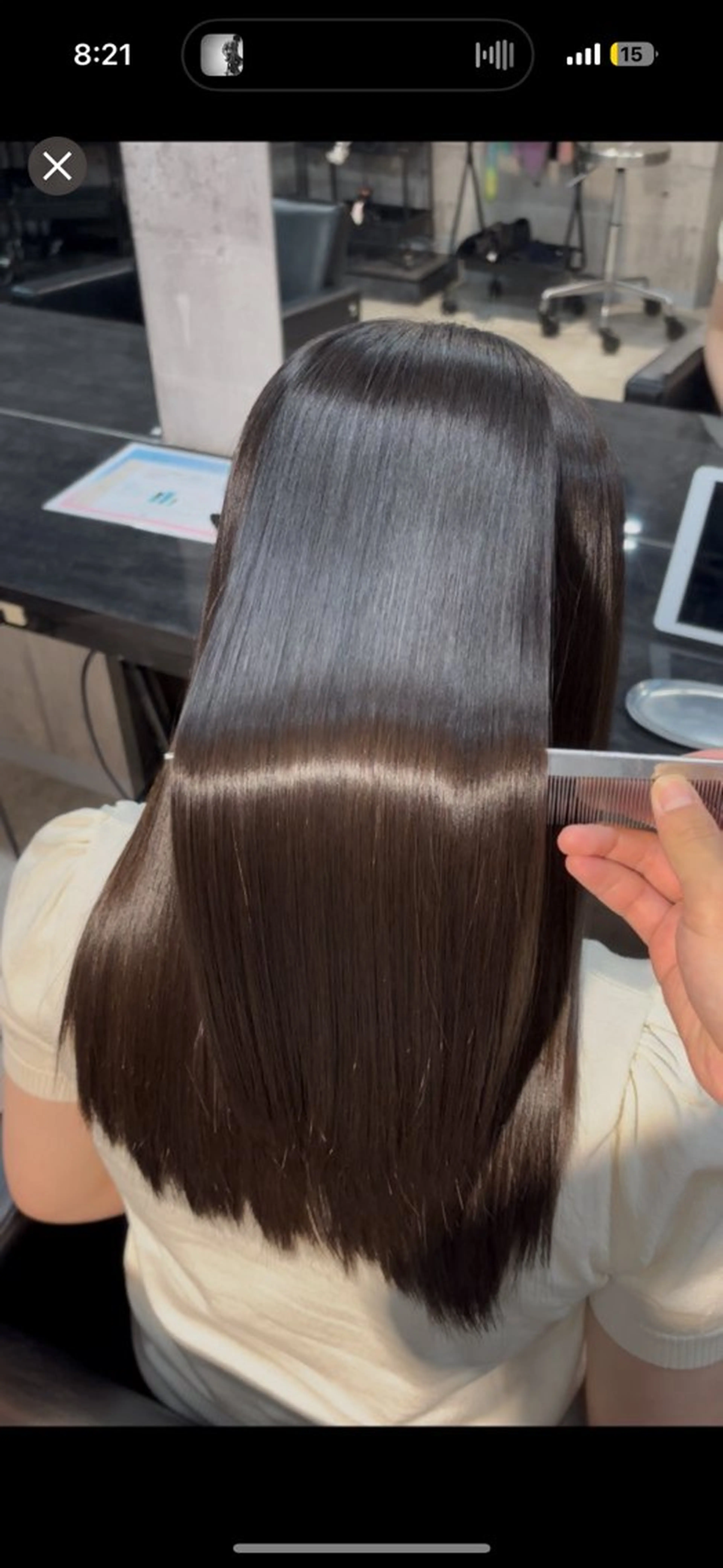 ロング 縮毛矯正 縮毛矯正 溝渕朋也 /髪質改善ストレートのヘアスタイル