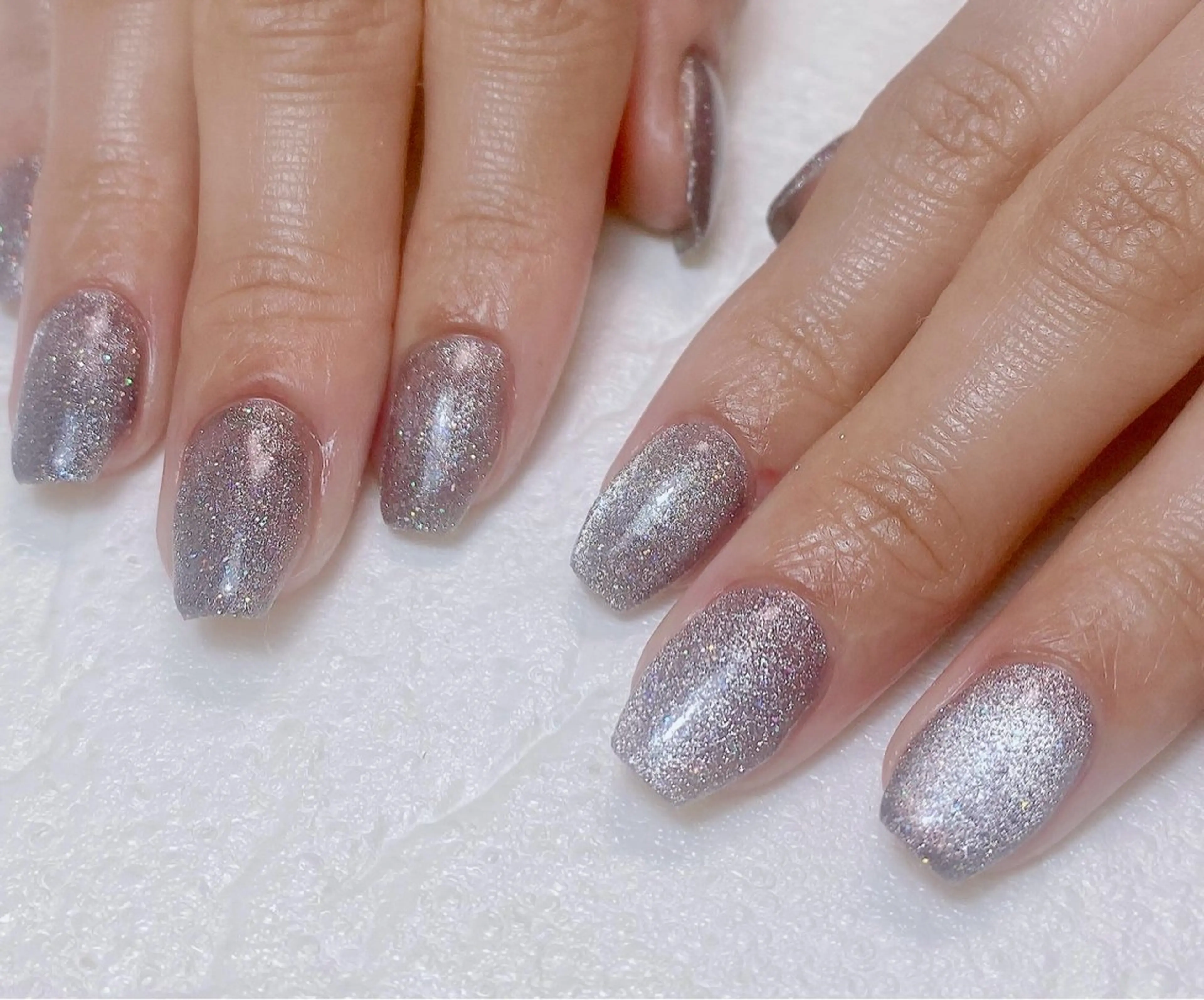 ネイル フラッシュネイル フラッシュマグ マグネットネイル ハンドネイル Nail Salon K 🧸美爪育成のネイルデザイン