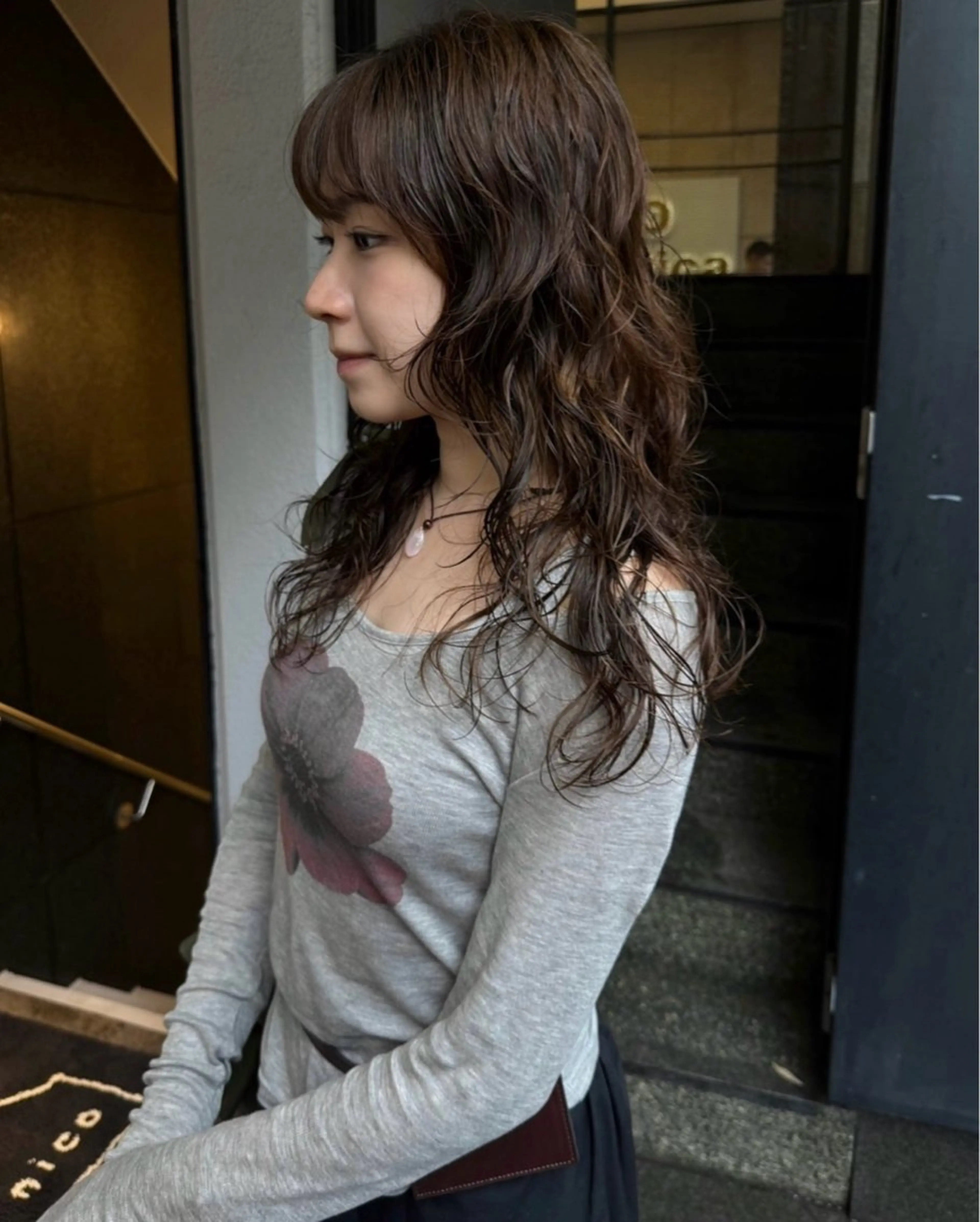 ロング パーマ ナチュラルパーマ🌀 あきとのヘアスタイル