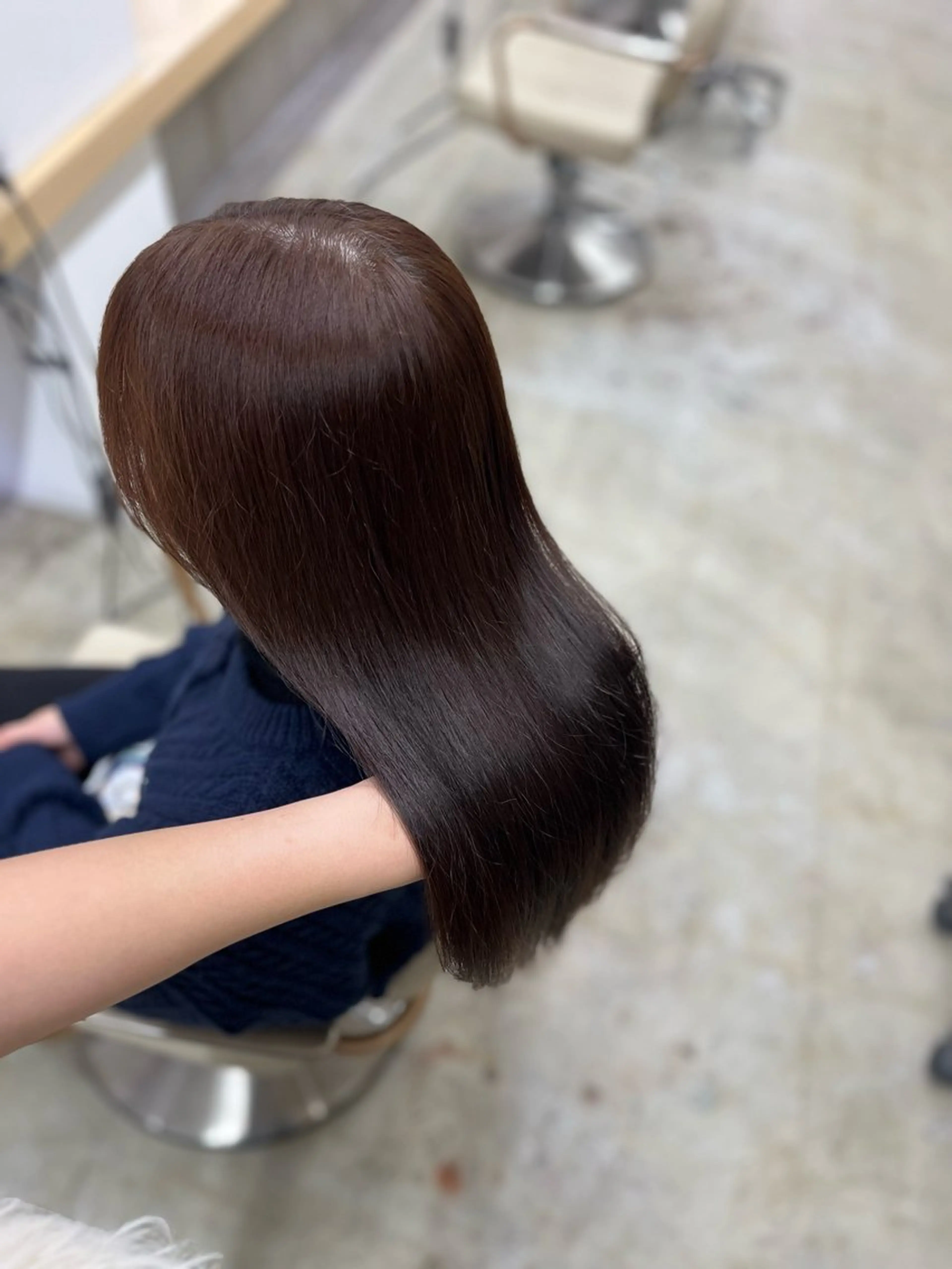 セミロング カット ヘアカラー HONOKA/ ハイトーン艶カラーのヘアスタイル