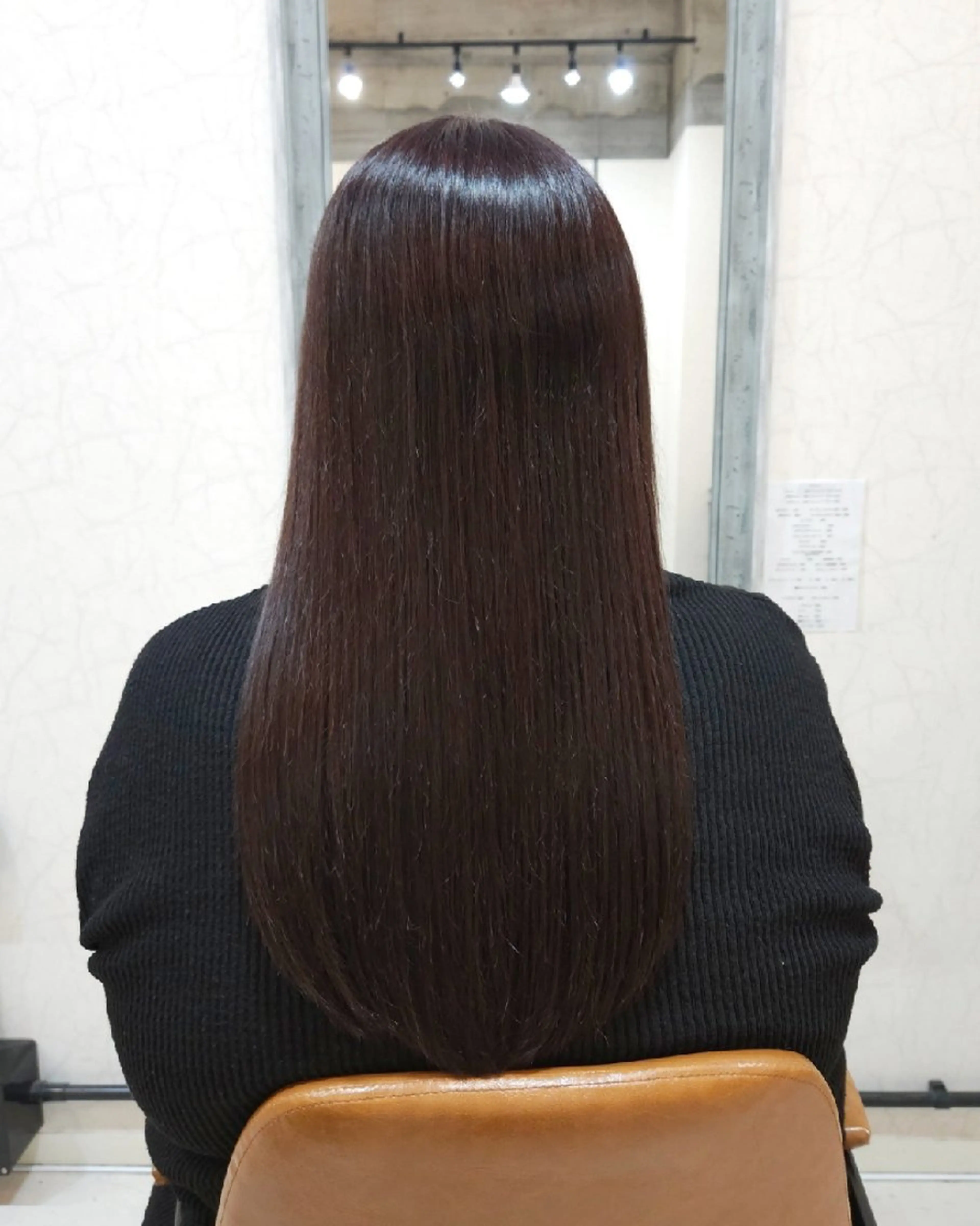 ロング カラー ブラウンカラー カット 縮毛矯正 トリートメント nico ニコのヘアスタイル