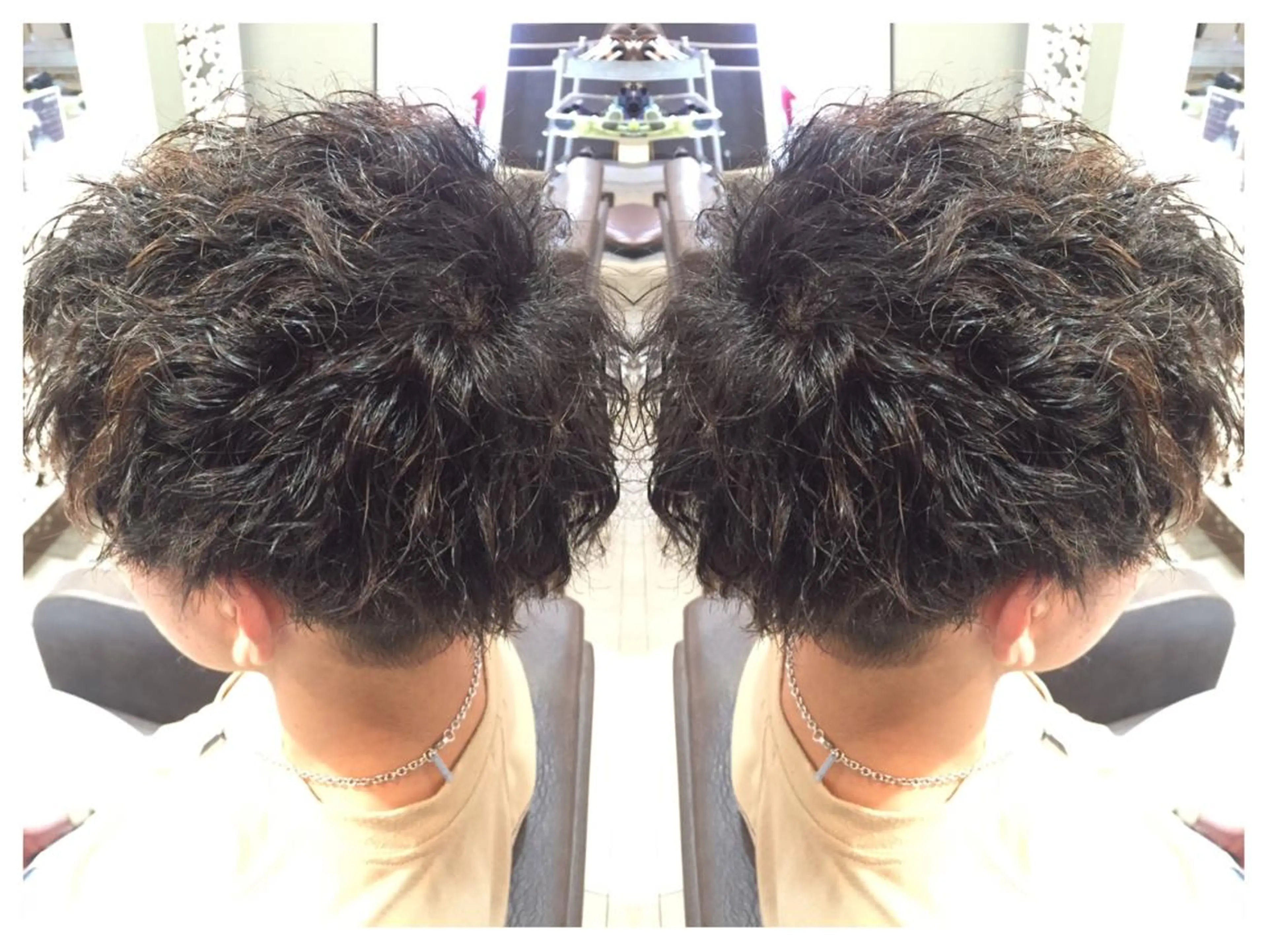 ショート パーマ メンズ メンズパーマ カット パーマ 髪質改善/痛ませ ないカラー/西村航大のヘアスタイル