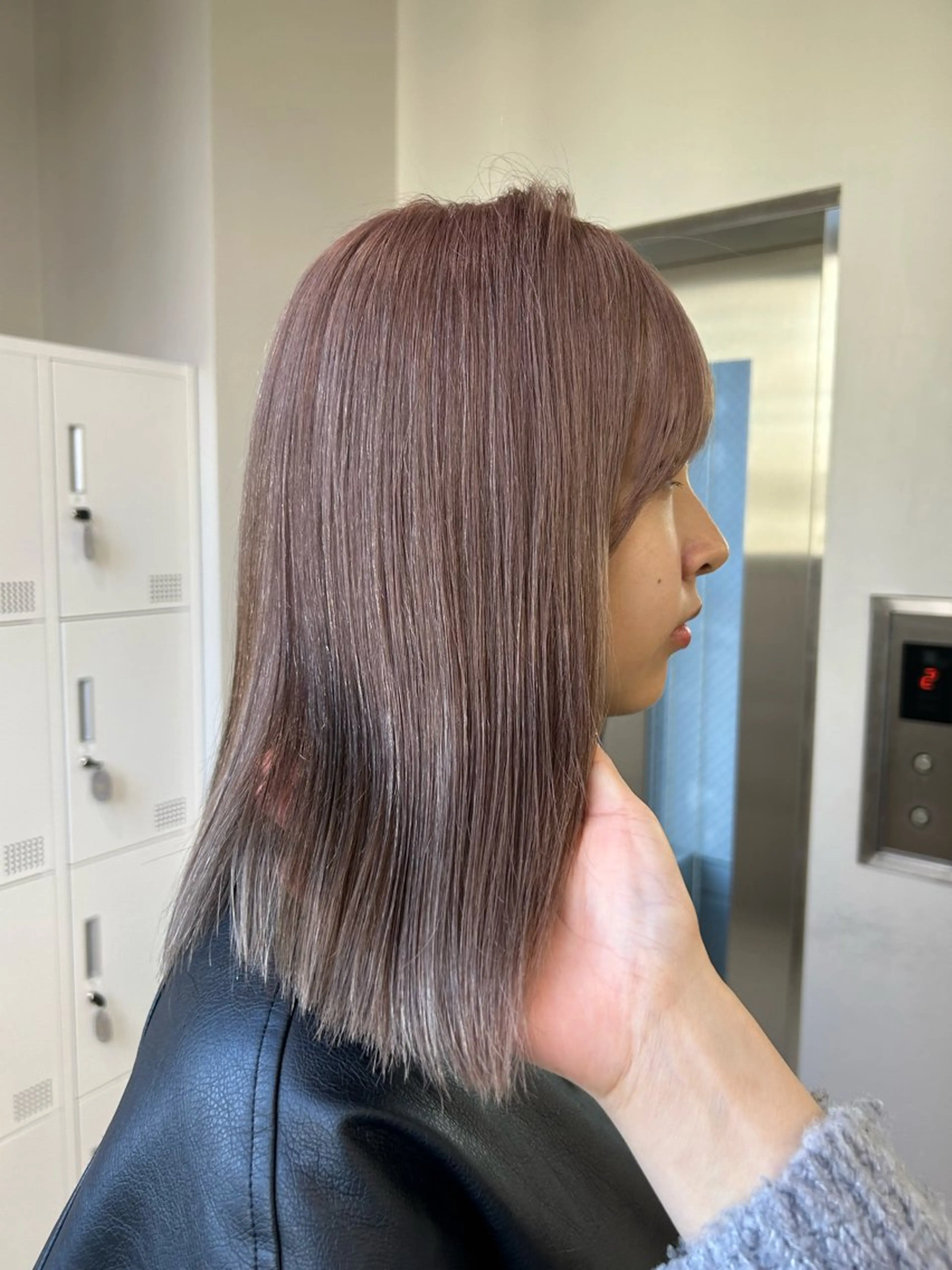 ミディアム カラー ヘアアレンジ Beleza原宿所属・MOMO艶髪 🩵モテカラーのヘアスタイル