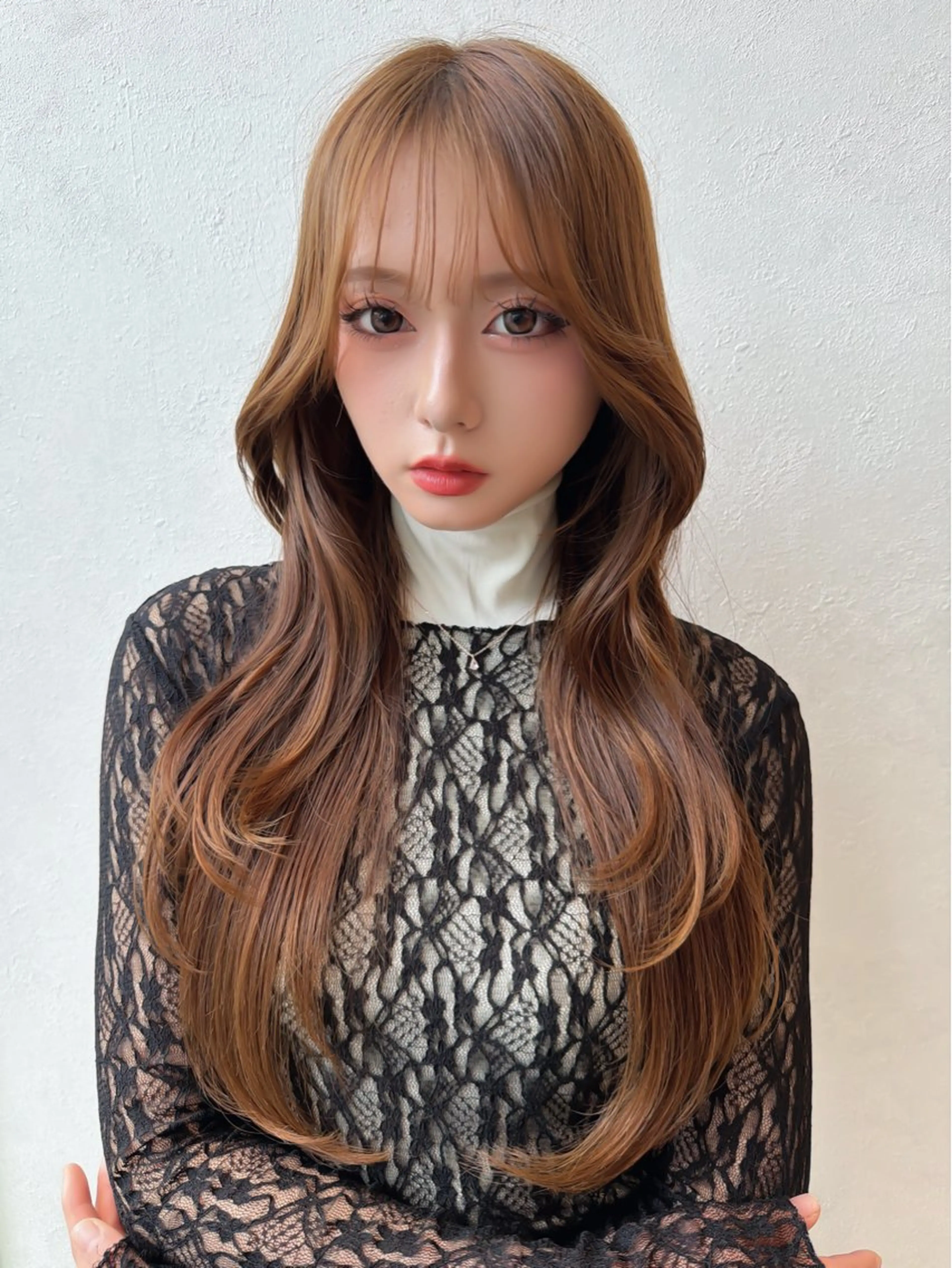 セミロング カラー レイヤーカット カット 美髪矯正/髪質改善/ 艶レイヤー 古畑佑悟のヘアスタイル