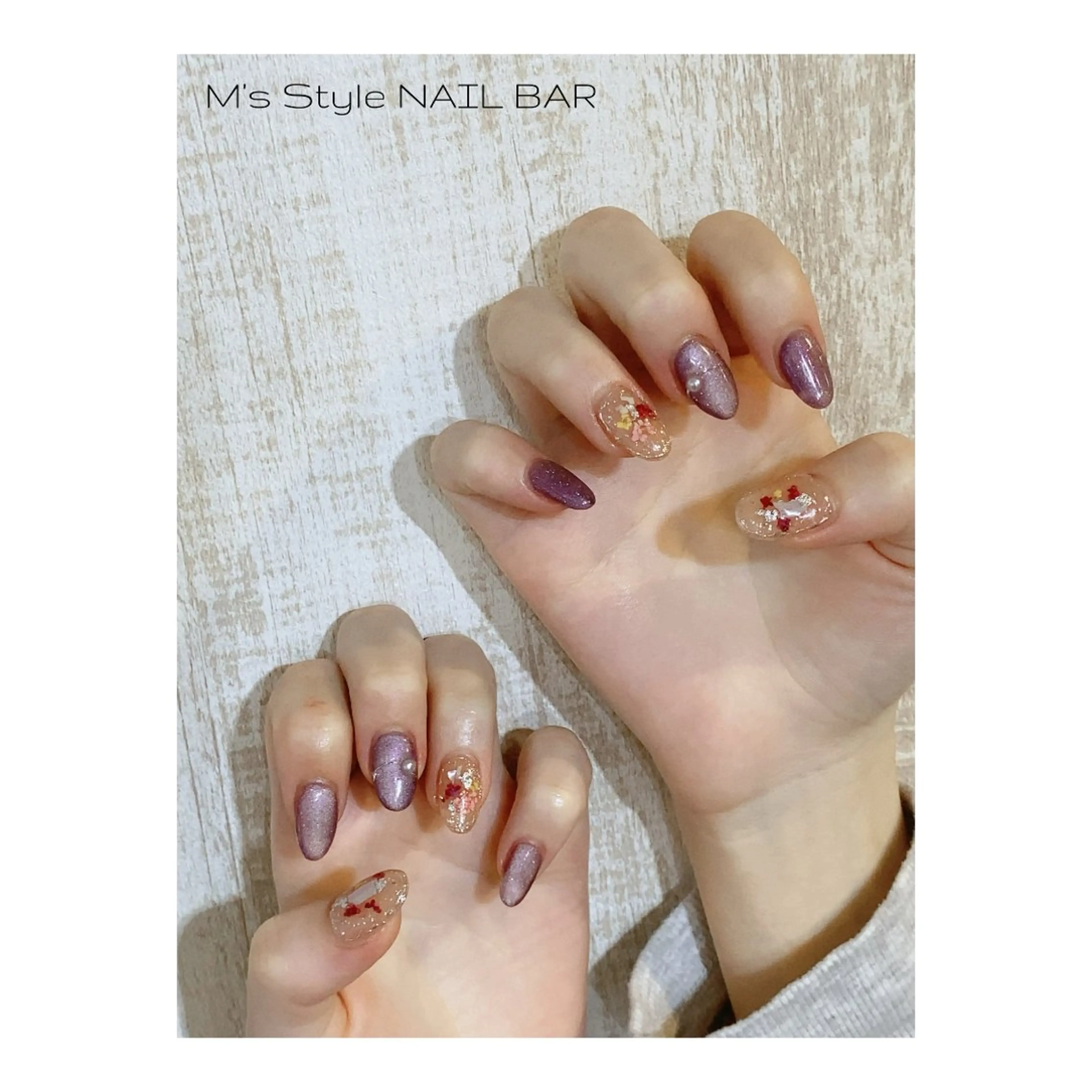 ネイル 成人式 フラワーネイル フットネイル フレンチネイル ジェルネイル ハンドネイル M's Style NAIL BARのネイルデザイン
