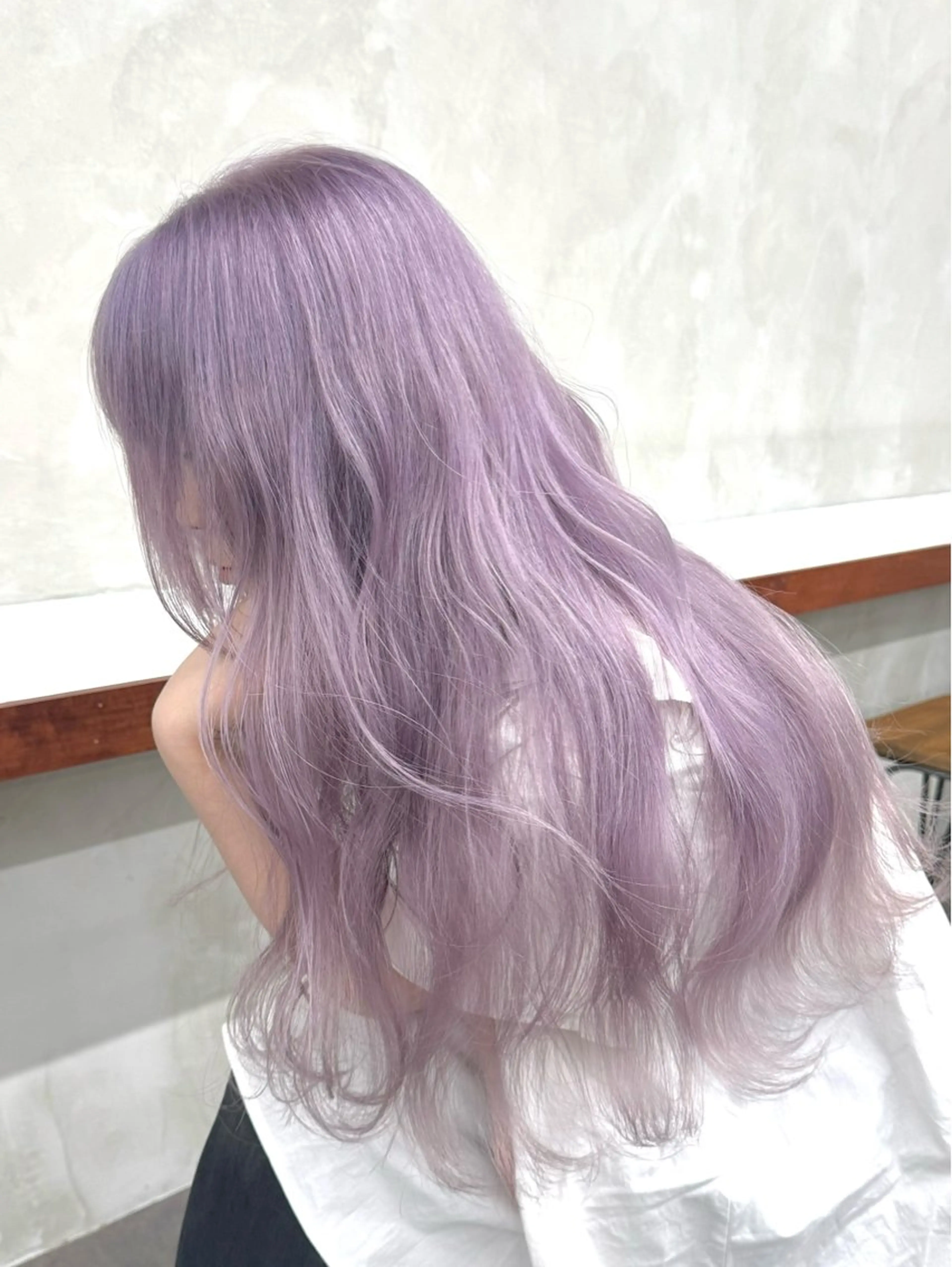 ロング カラー アッシュ ベージュカラー ブリーチ ケアブリーチ ダブルカラー カット ヘアカラー トリートメント ブリーチ　ハイトーン 特化🌈フジタハルキのヘアスタイル