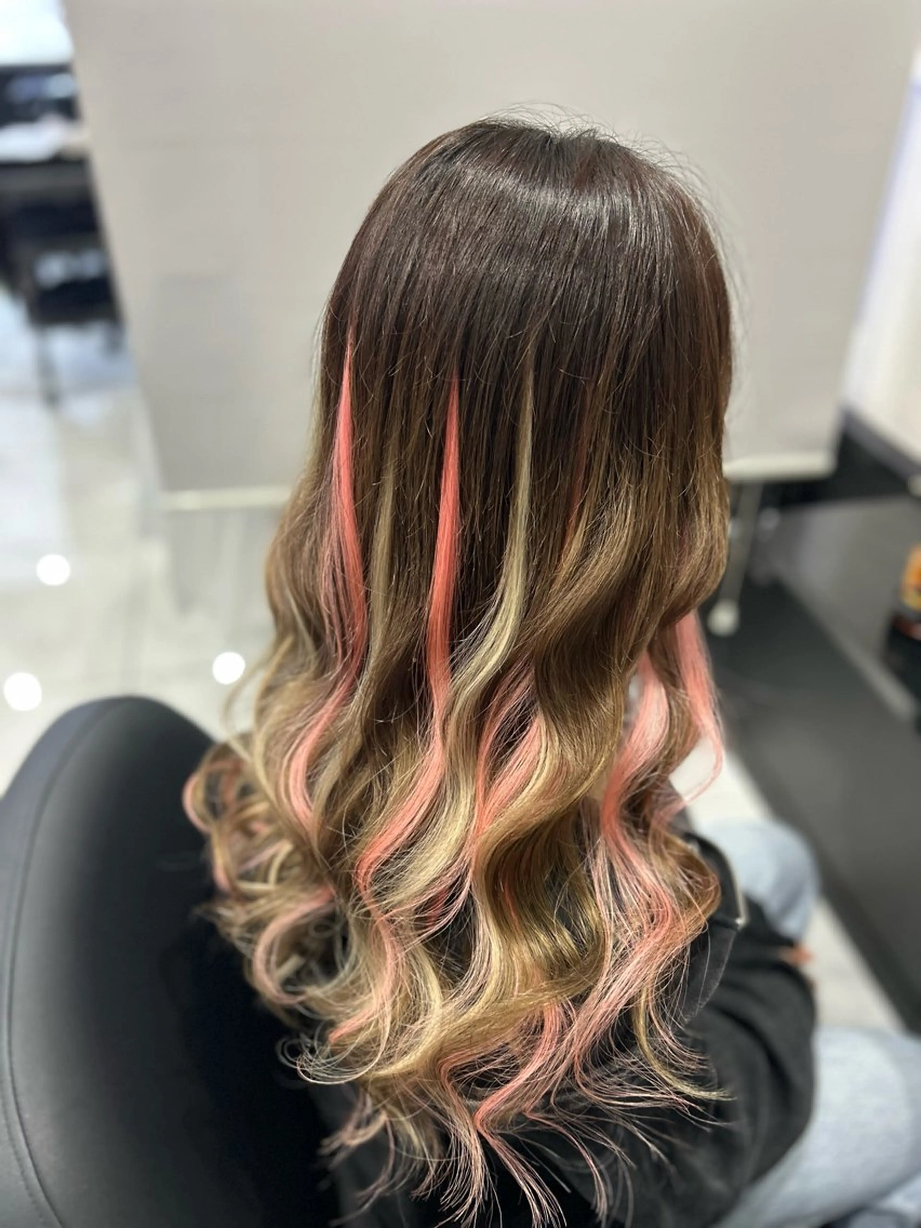 ロング カット エクステ 長田 麻友子のヘアスタイル