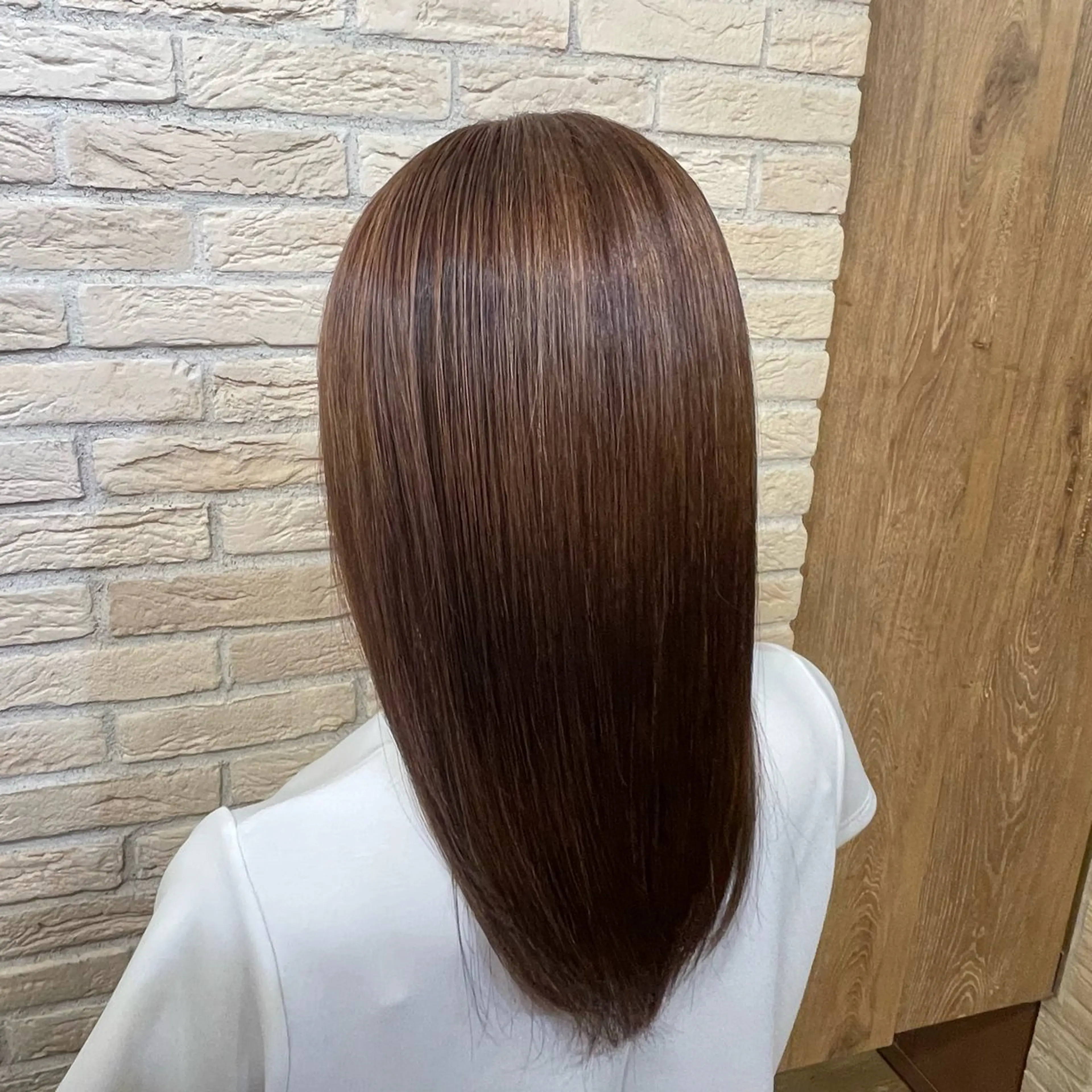 セミロング 髪質改善カラー＆ 縮毛矯正　石井良平のヘアスタイル