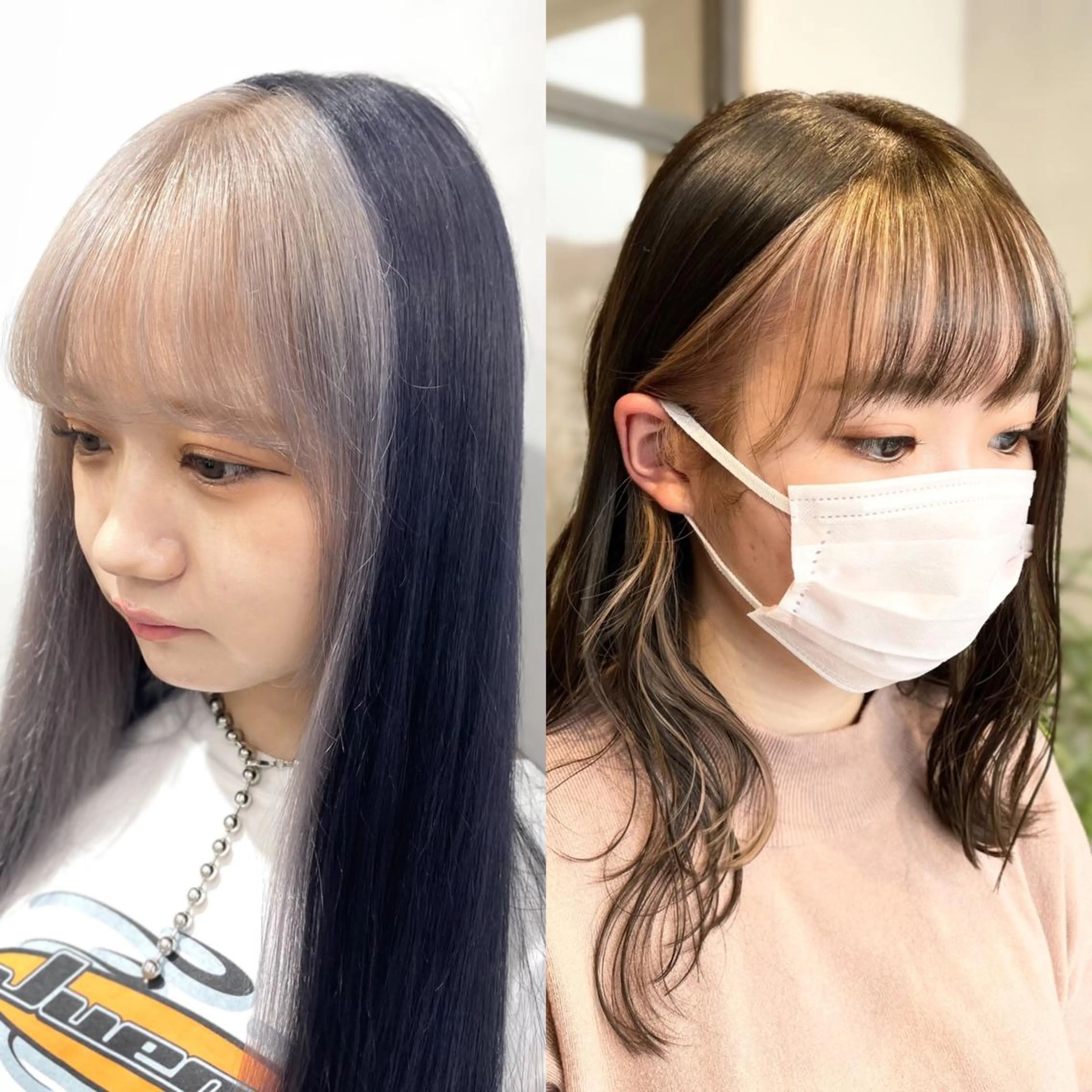 ロング カラー ハイトーン×レイヤー ／遠藤将太のヘアスタイル