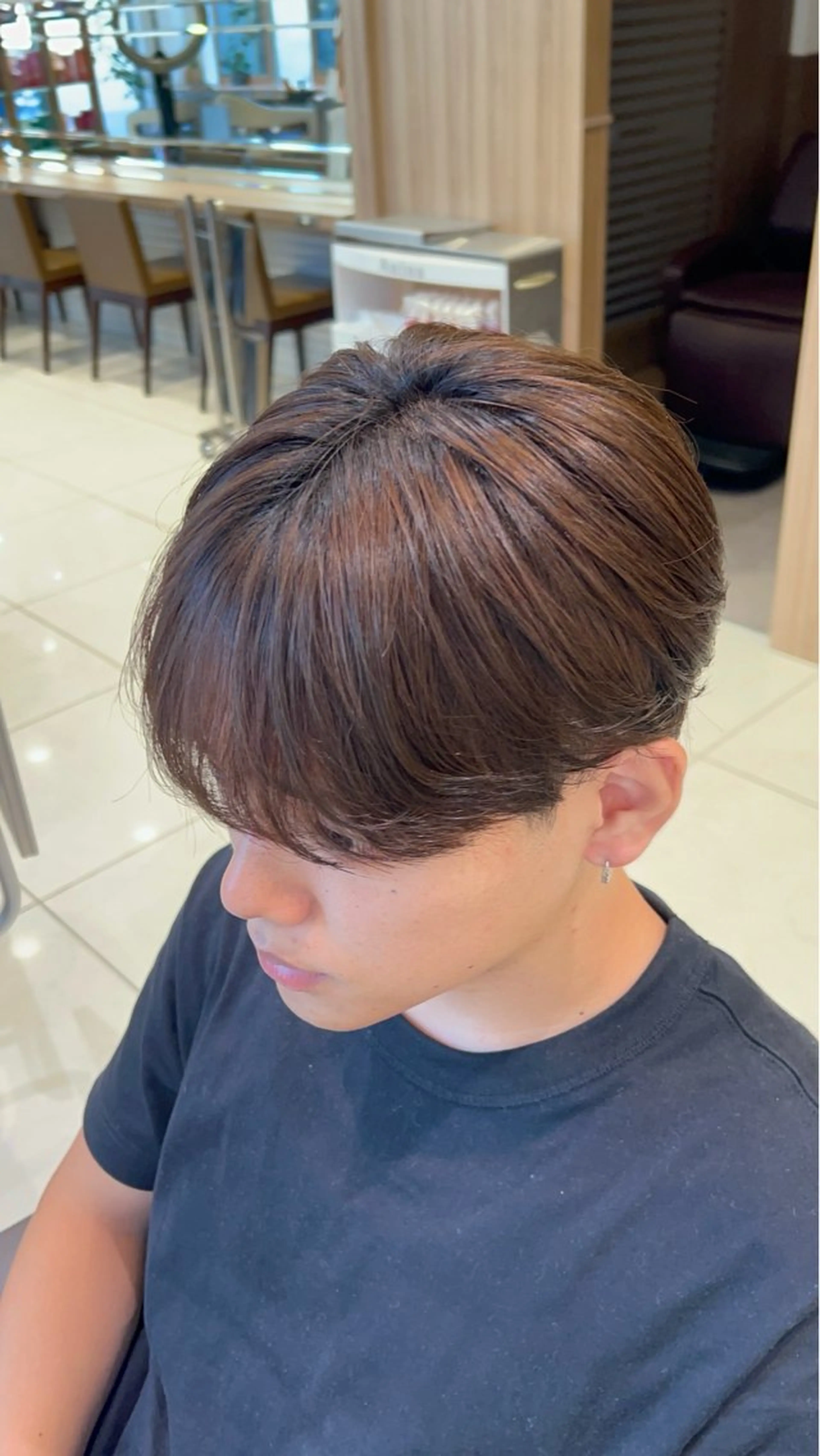 カラー パーマ メンズ マッシュ シースルーマッシュ 縮毛矯正 カット ヘアカラー 縮毛矯正 SENA 再現性 パーマと縮毛矯正のヘアスタイル