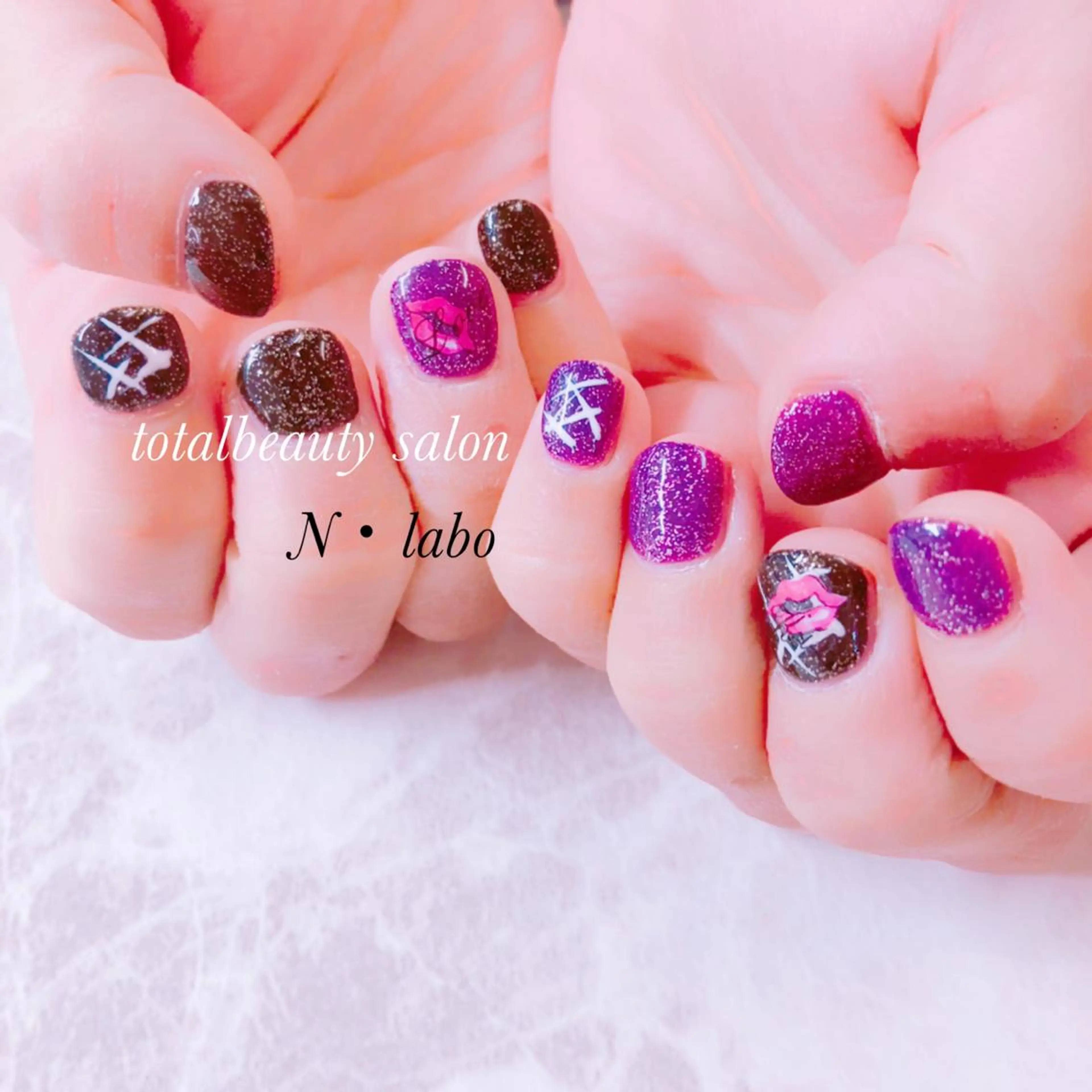 ネイル ジェルネイル ラメ(グリッター) Gracias. rieのネイルデザイン