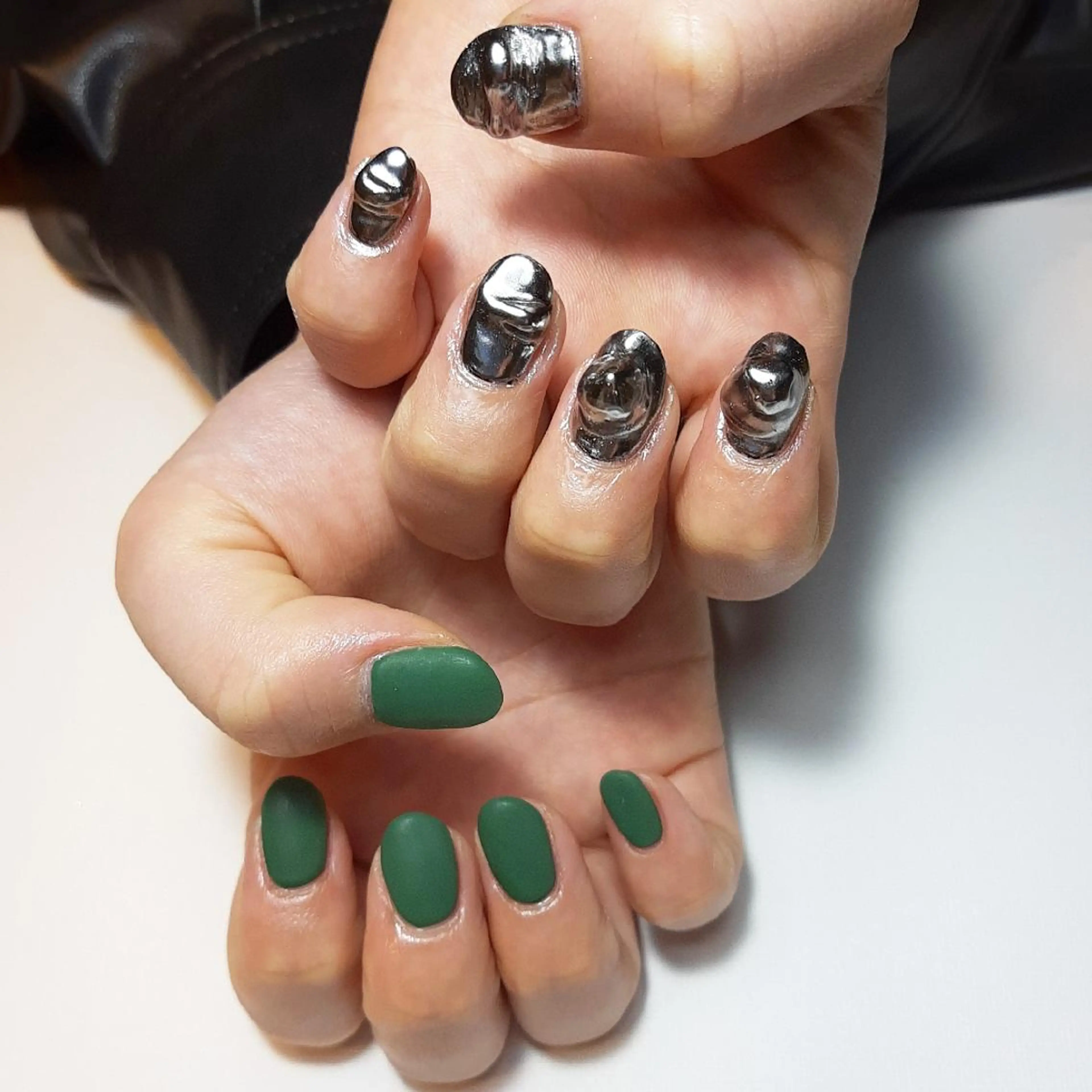 ネイル マットネイル ミラーネイル owlnail /持込みデザイン専門のネイルデザイン