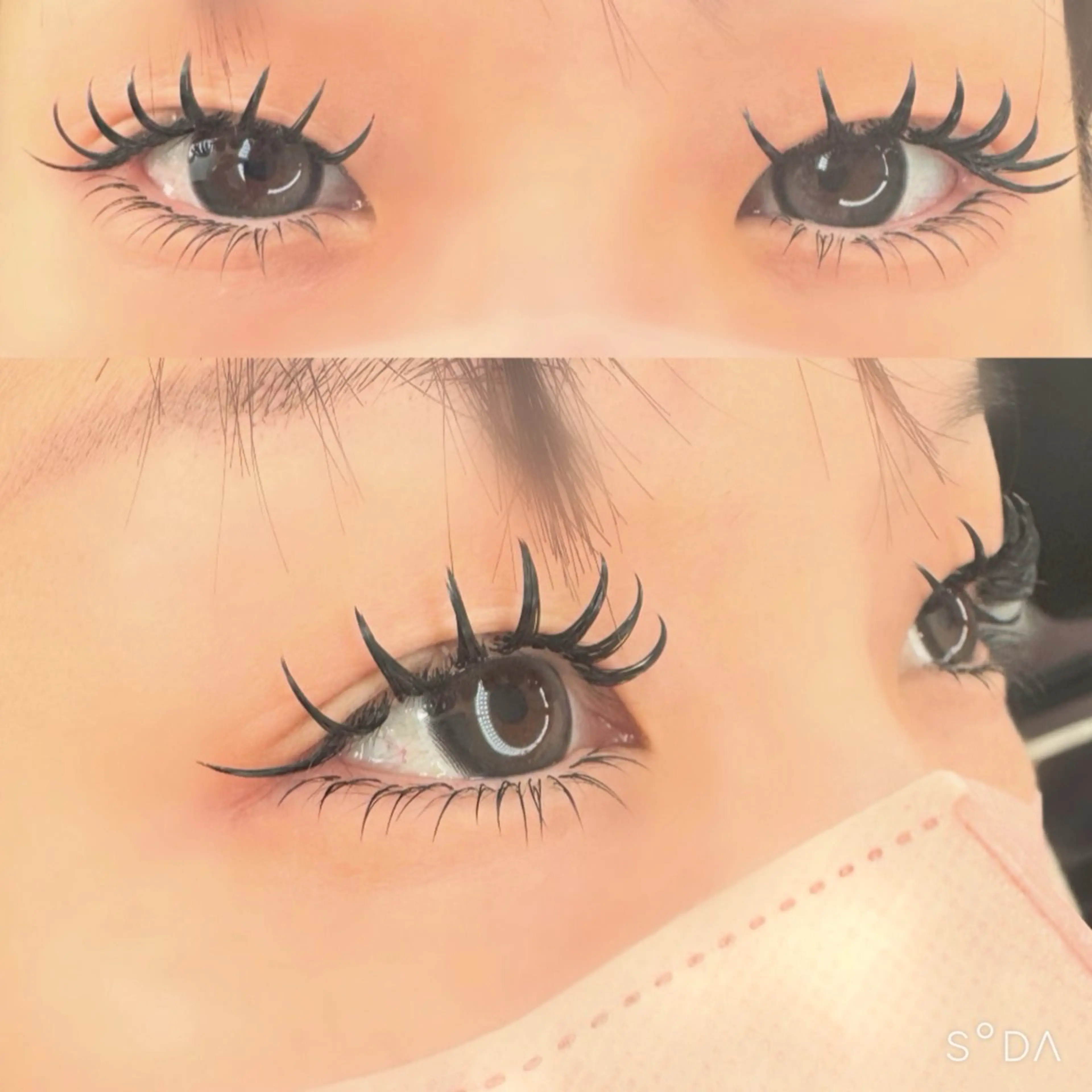 マツエク・マツパ フラットラッシュ 下まつげエクステ 笠井 未夢のマツエク・マツパデザイン