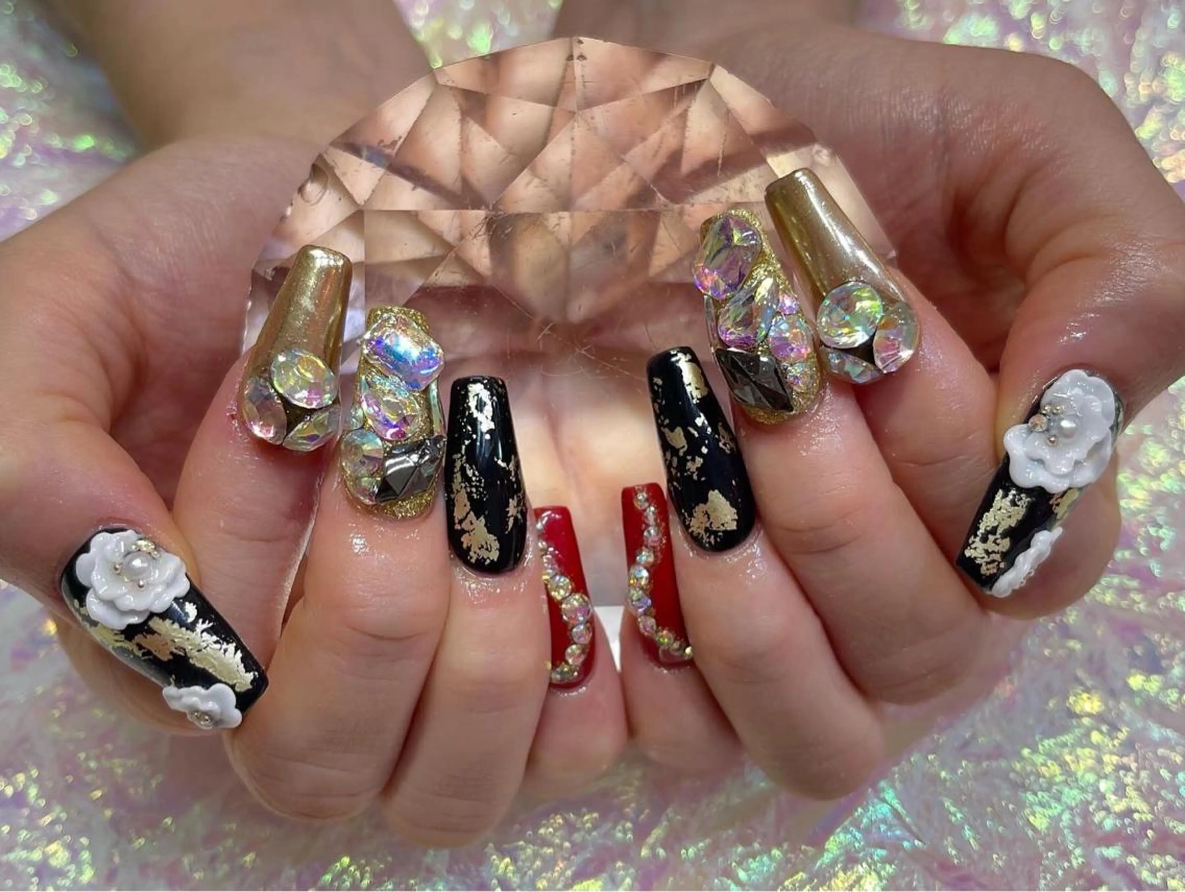 ミディアム ハンドネイル 柏ネイルサロン NAIL FOCUSのネイルデザイン