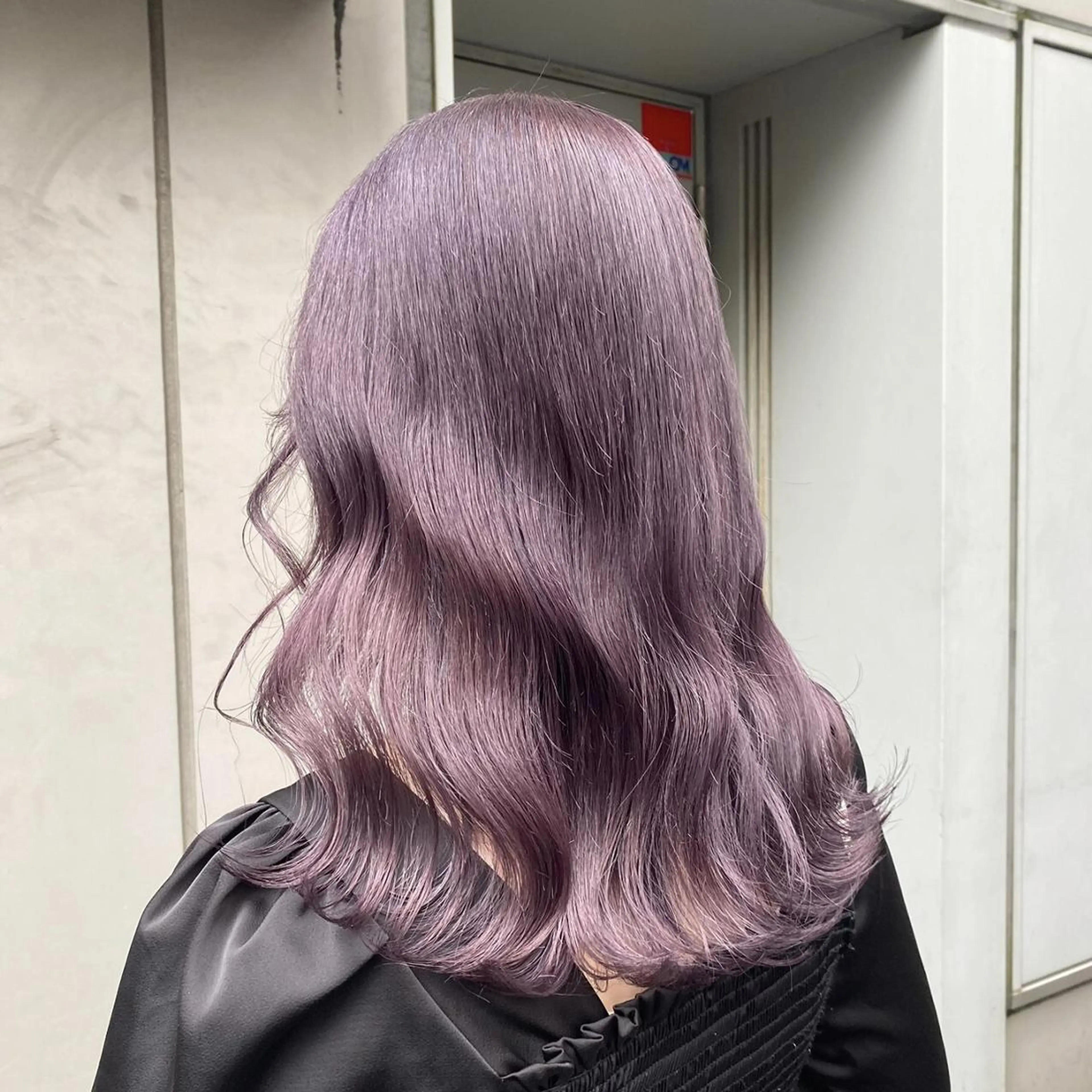 セミロング ヘアカラー トリートメント 🎀愛されピンク ラベンダー💜ゆいのヘアスタイル
