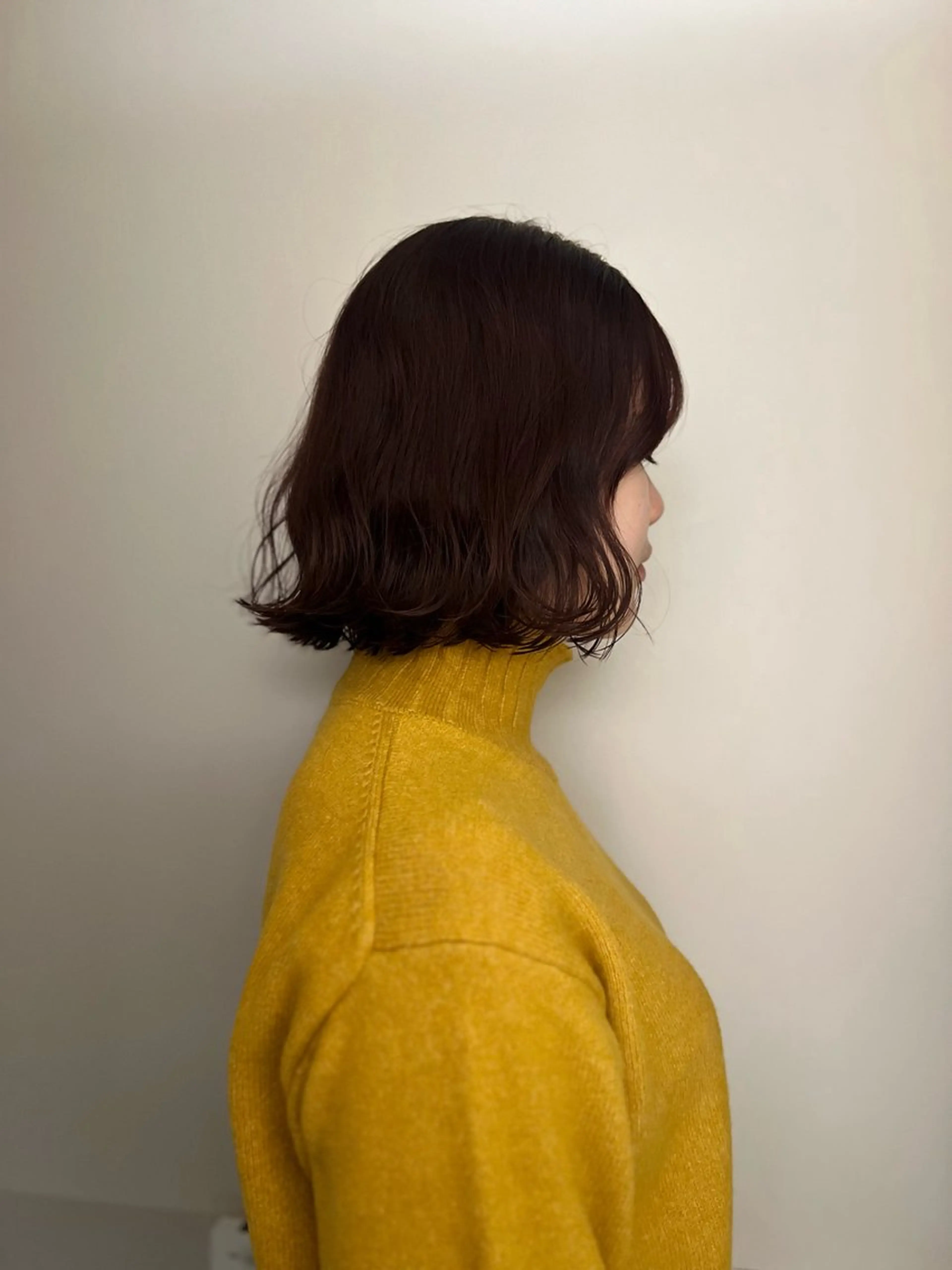 ショート カラー ボブ Akari暖色カラー /レイヤーカットのヘアスタイル