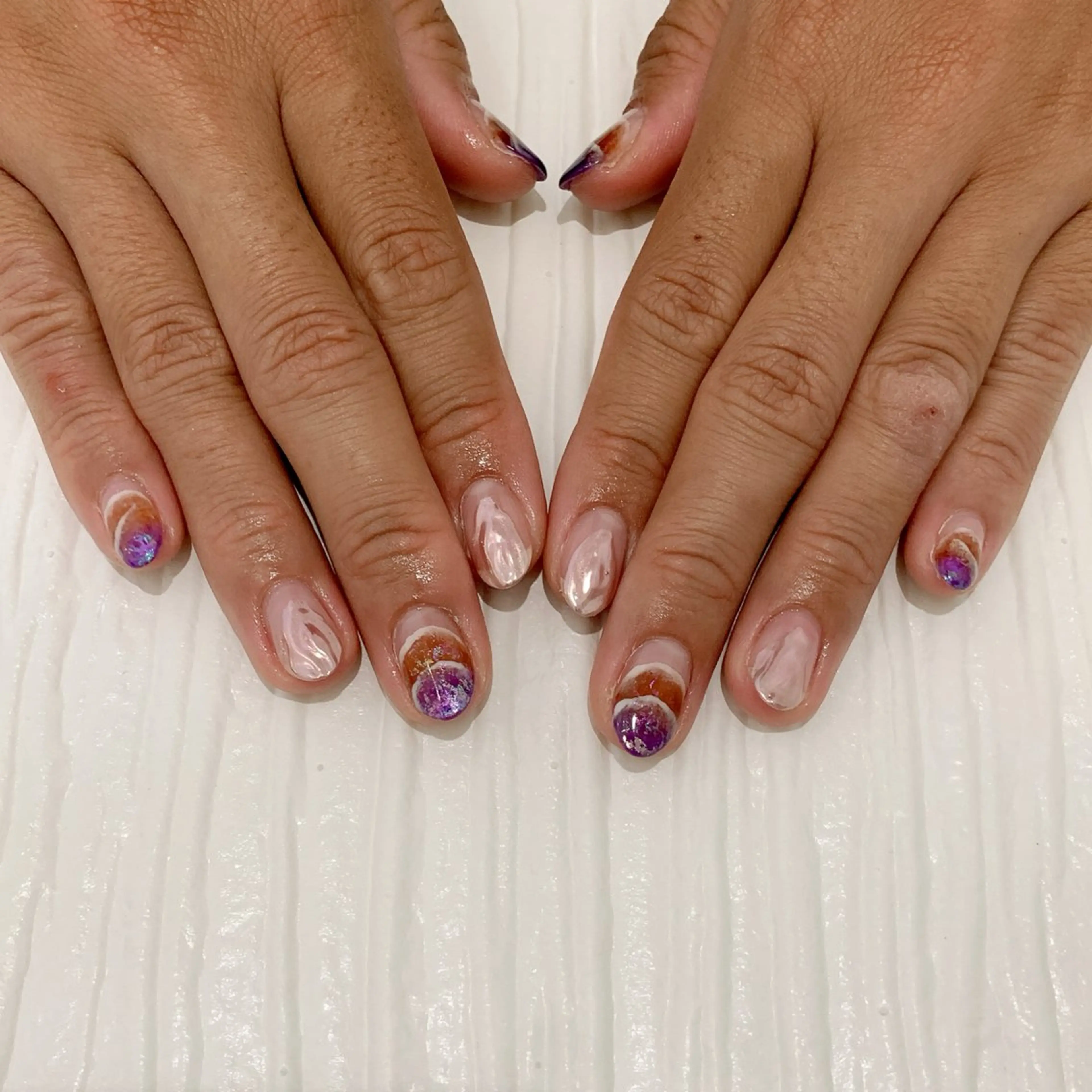 ハンド🤎ニュアンスネイルコース💅🏻/オフケア無料🆓の写真