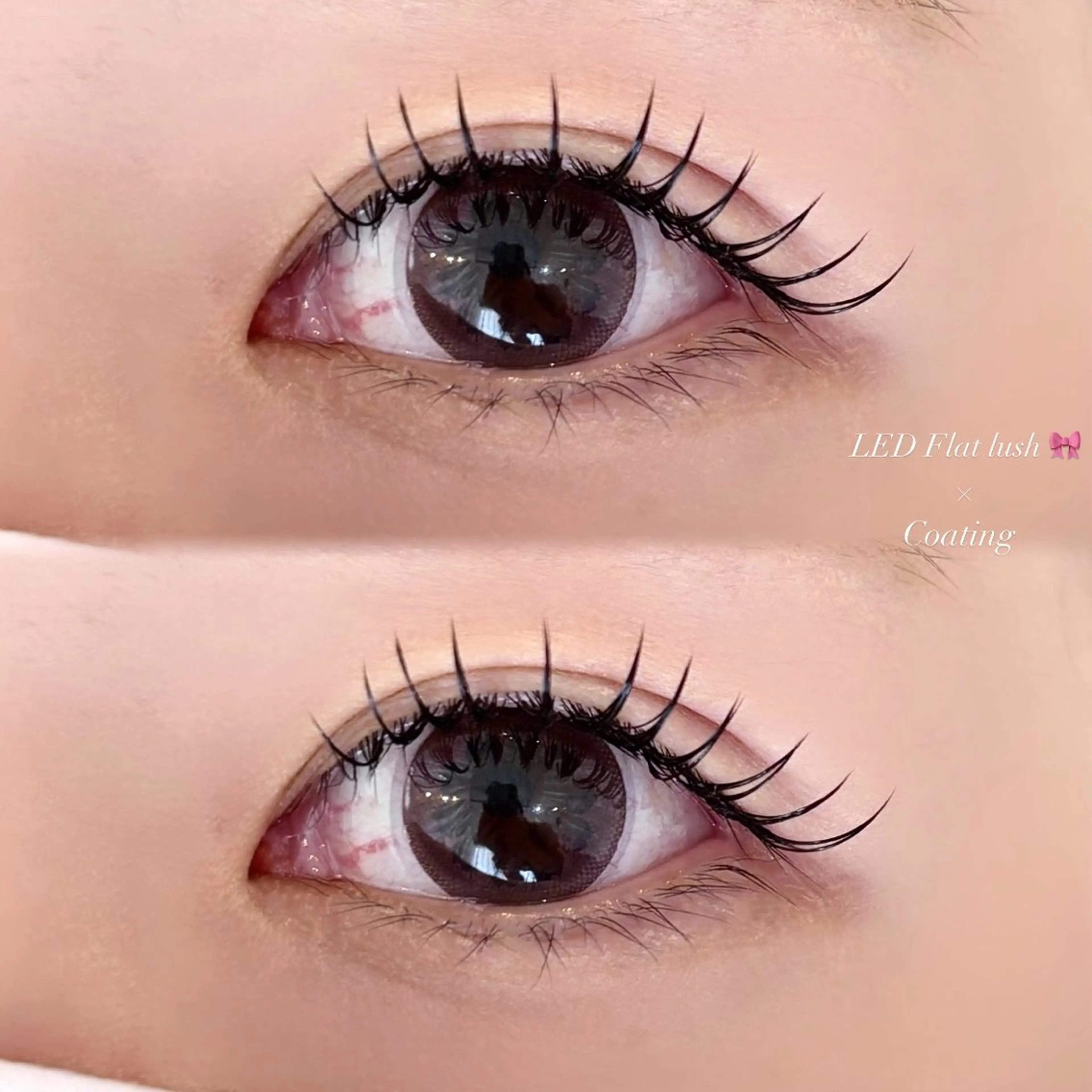 マツエク・マツパ 束感まつ毛 フラットラッシュ マツエク EYELA 小築🐈‍⬛🤍のマツエク・マツパデザイン