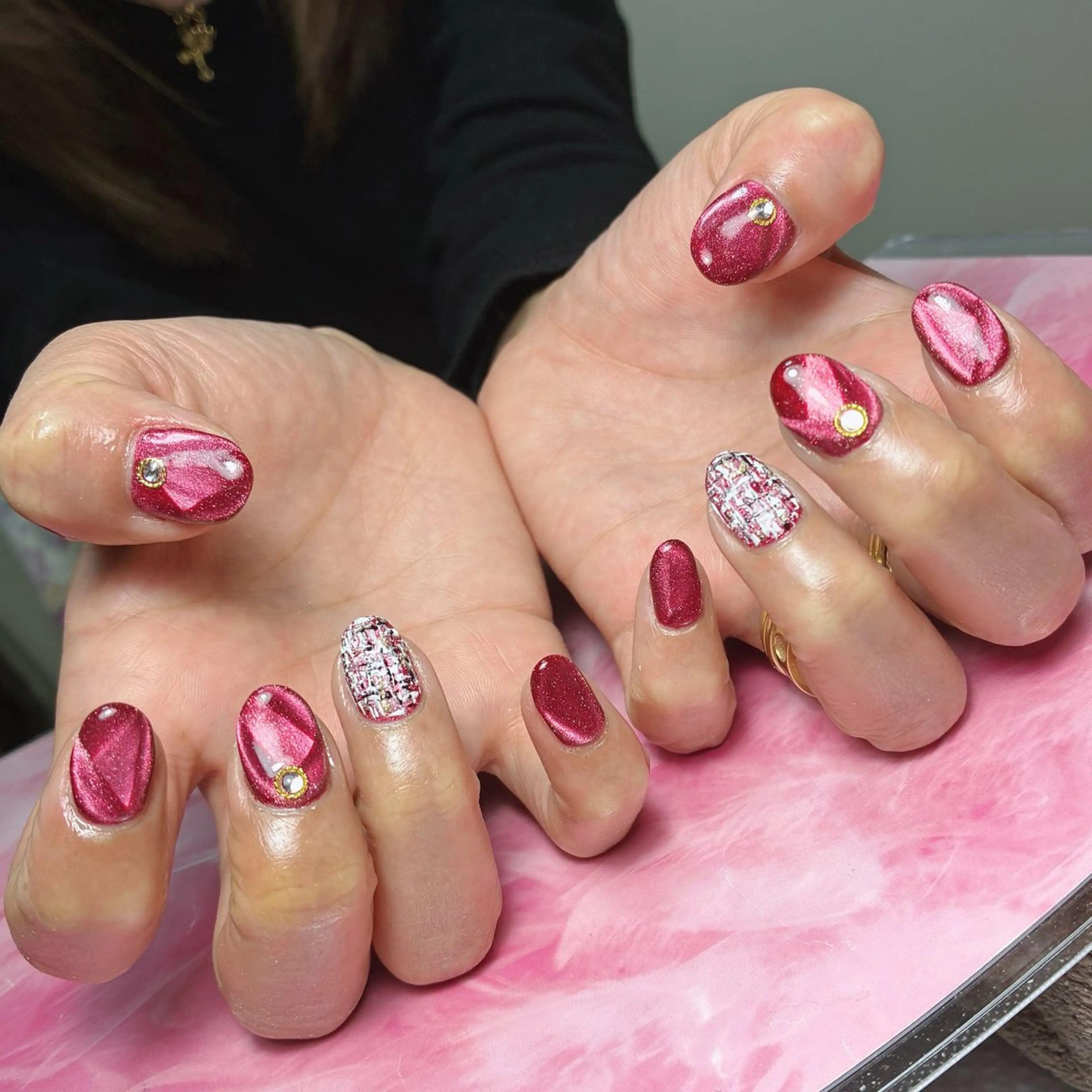 ミディアム ハンドネイル hs nail salonのネイルデザイン