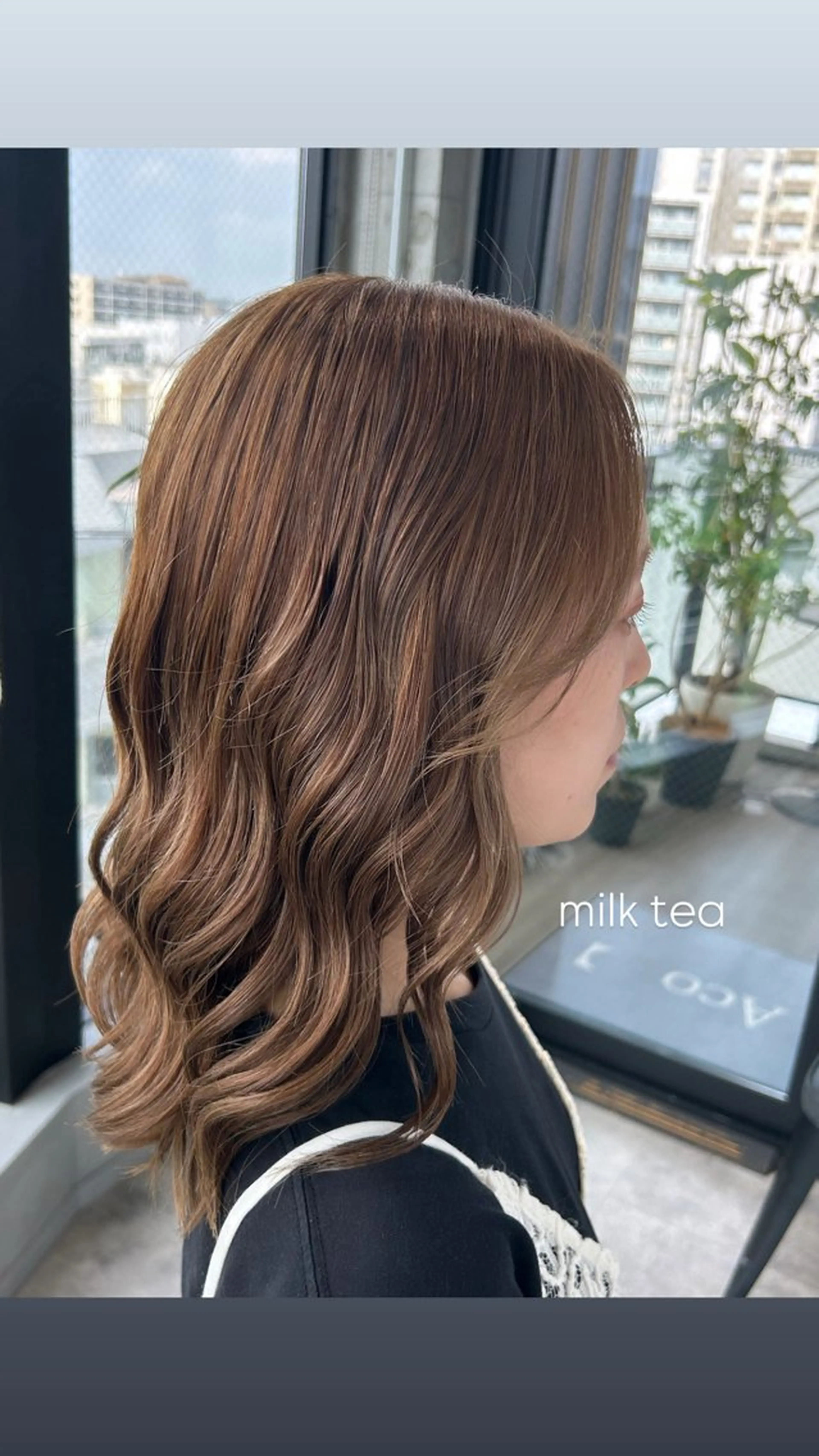 セミロング カラー 茅ヶ崎/ハイトーン/ Ramuのヘアスタイル