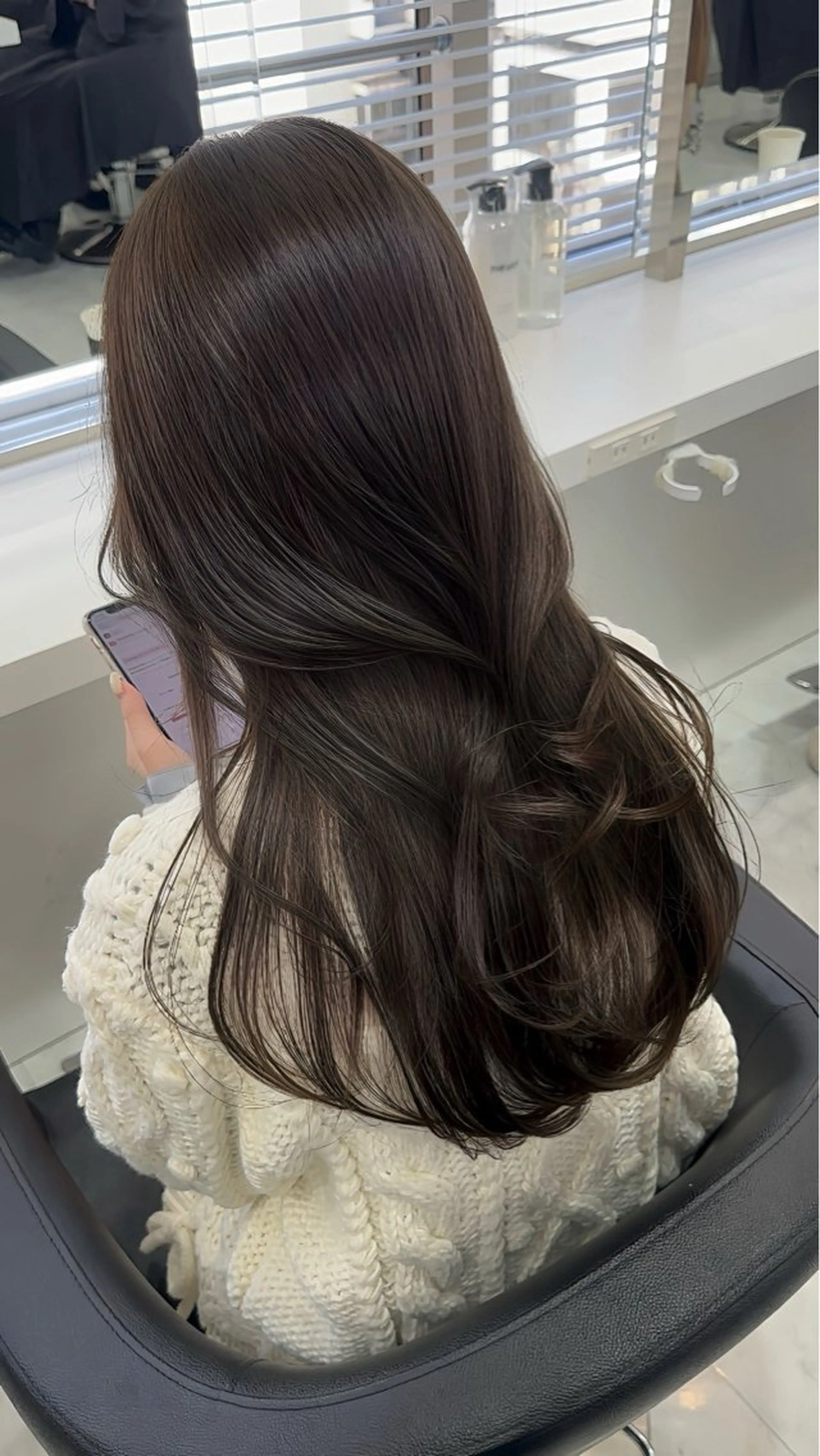 カラー ヘアカラー トリートメント ヘアセット 大人っぽツヤ髪🫧 銀座/表参道のヘアスタイル