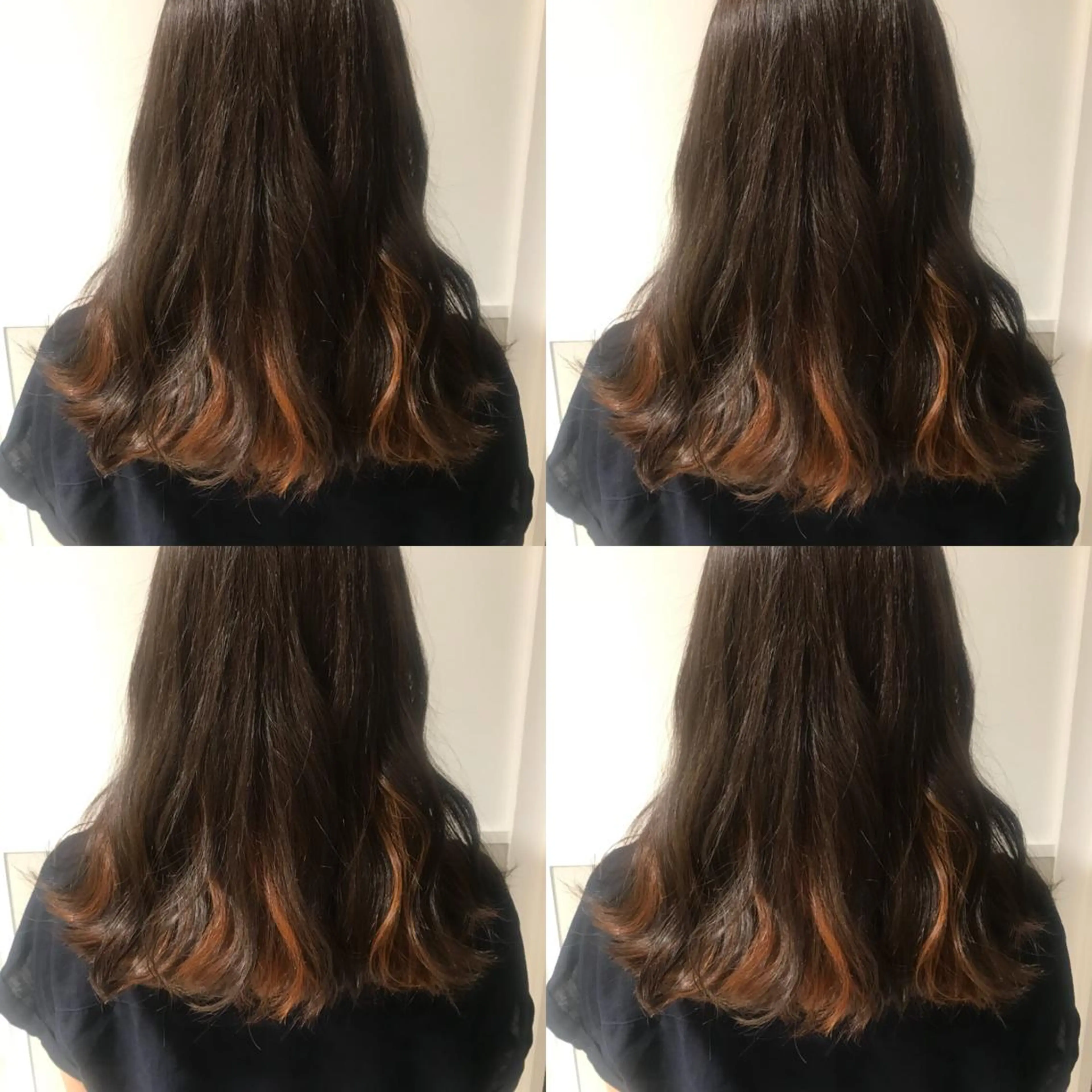 セミロング カラー 小栗 麻衣のヘアスタイル