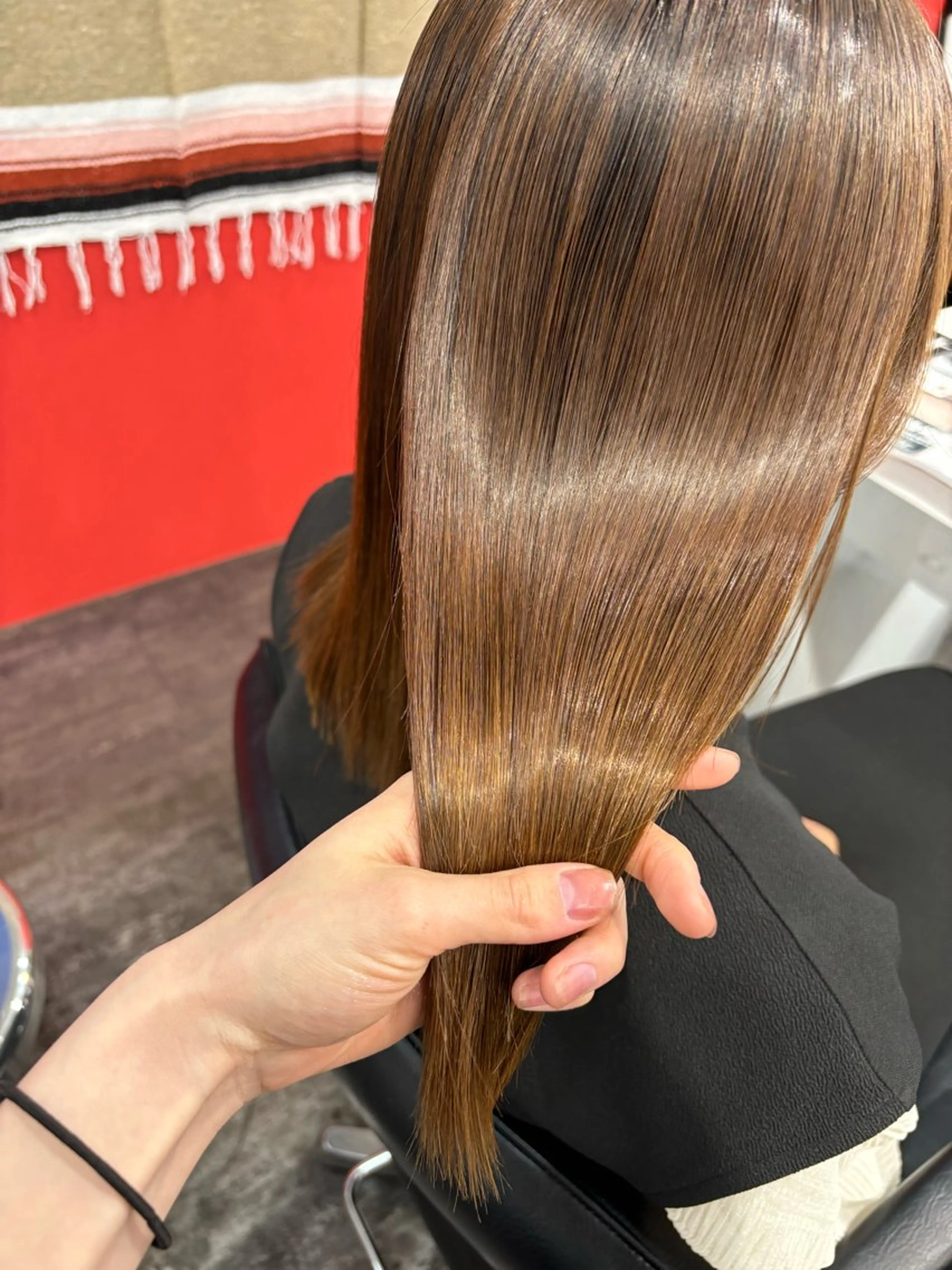 cut＋髪質改善straight＋color＋艶感up treatmentの写真