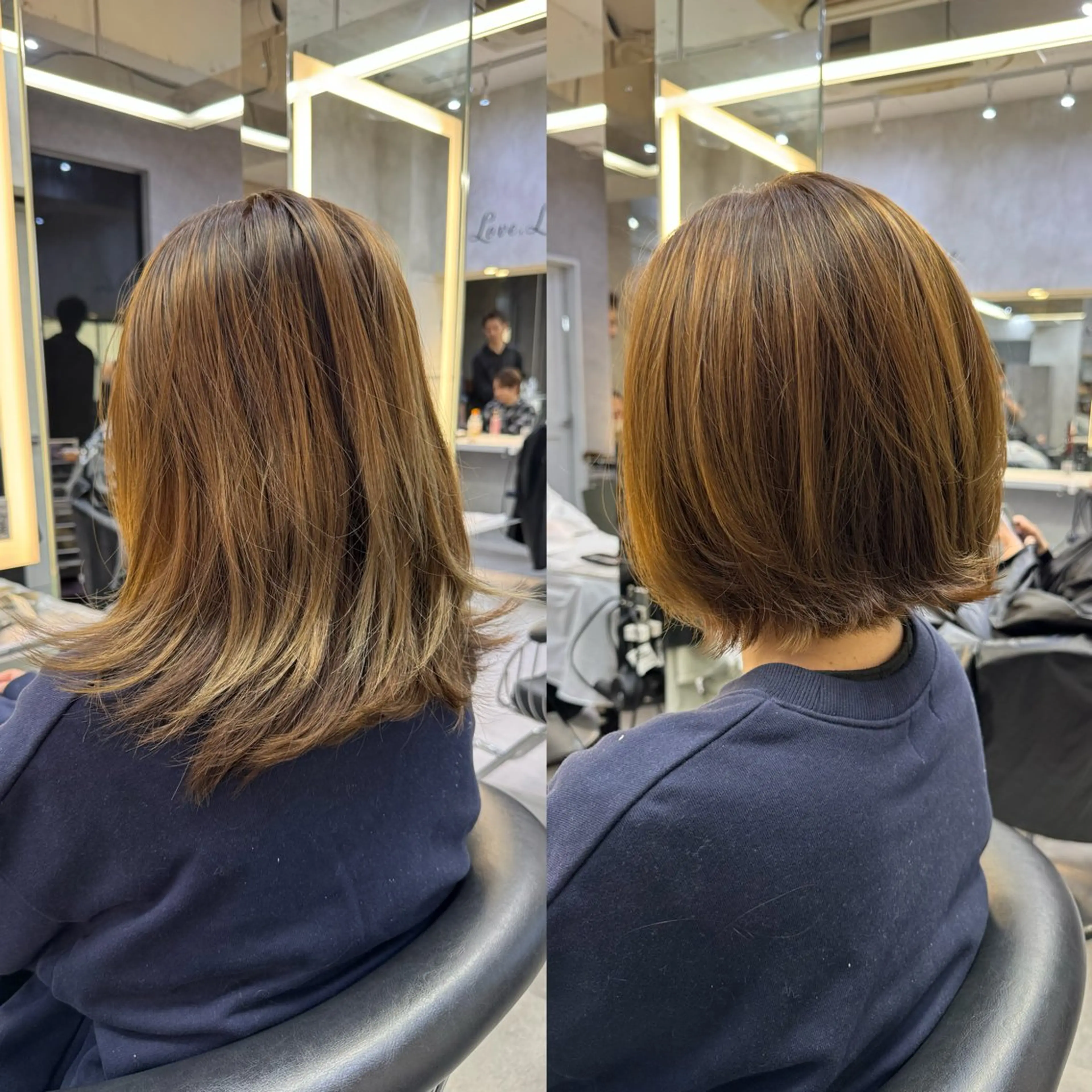 ミディアム ウルフ/レイヤー/ ボブ/大石晴也🦋のヘアスタイル