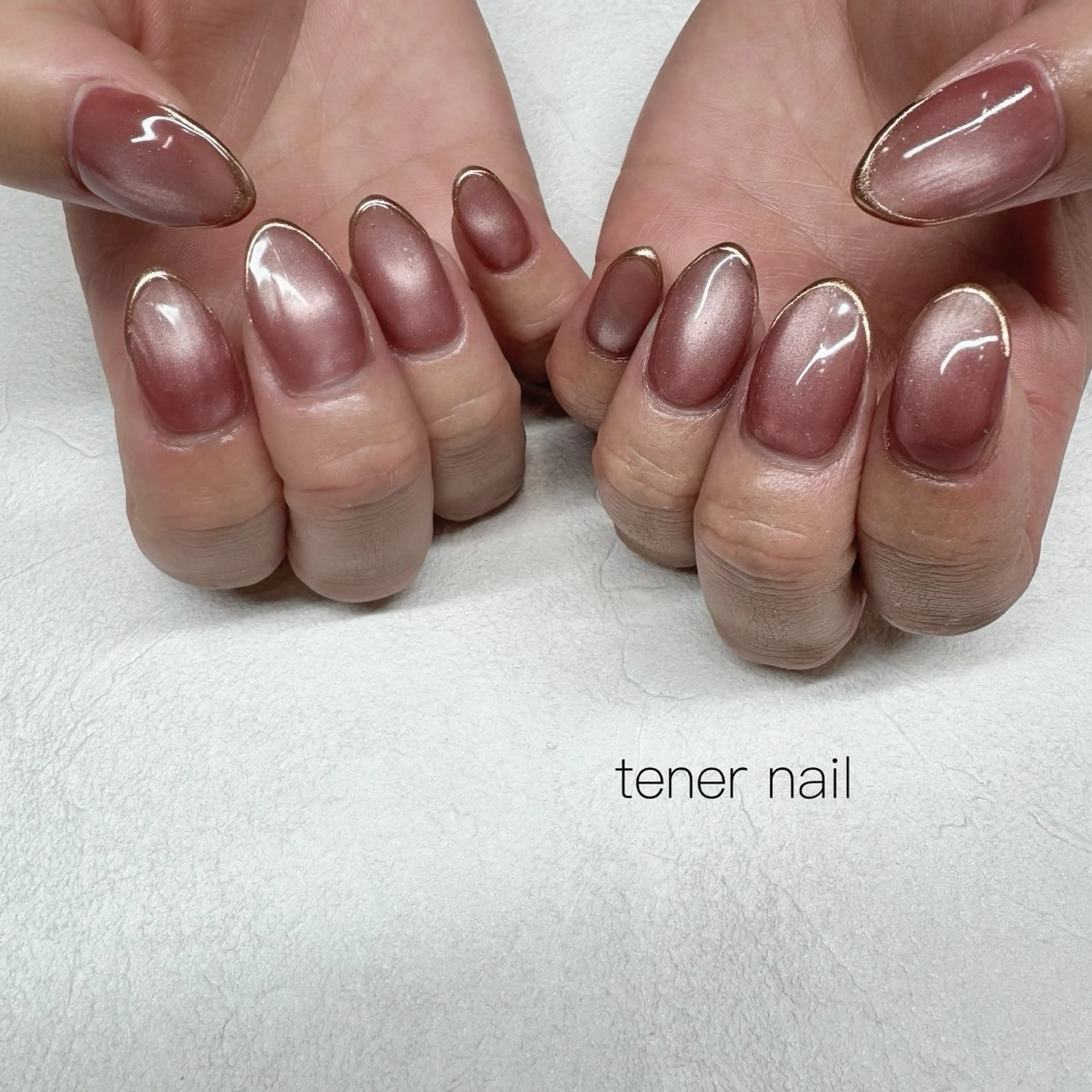 ネイル フレンチネイル ミラーネイル ハンドネイル テネルネイル tener nailのネイルデザイン