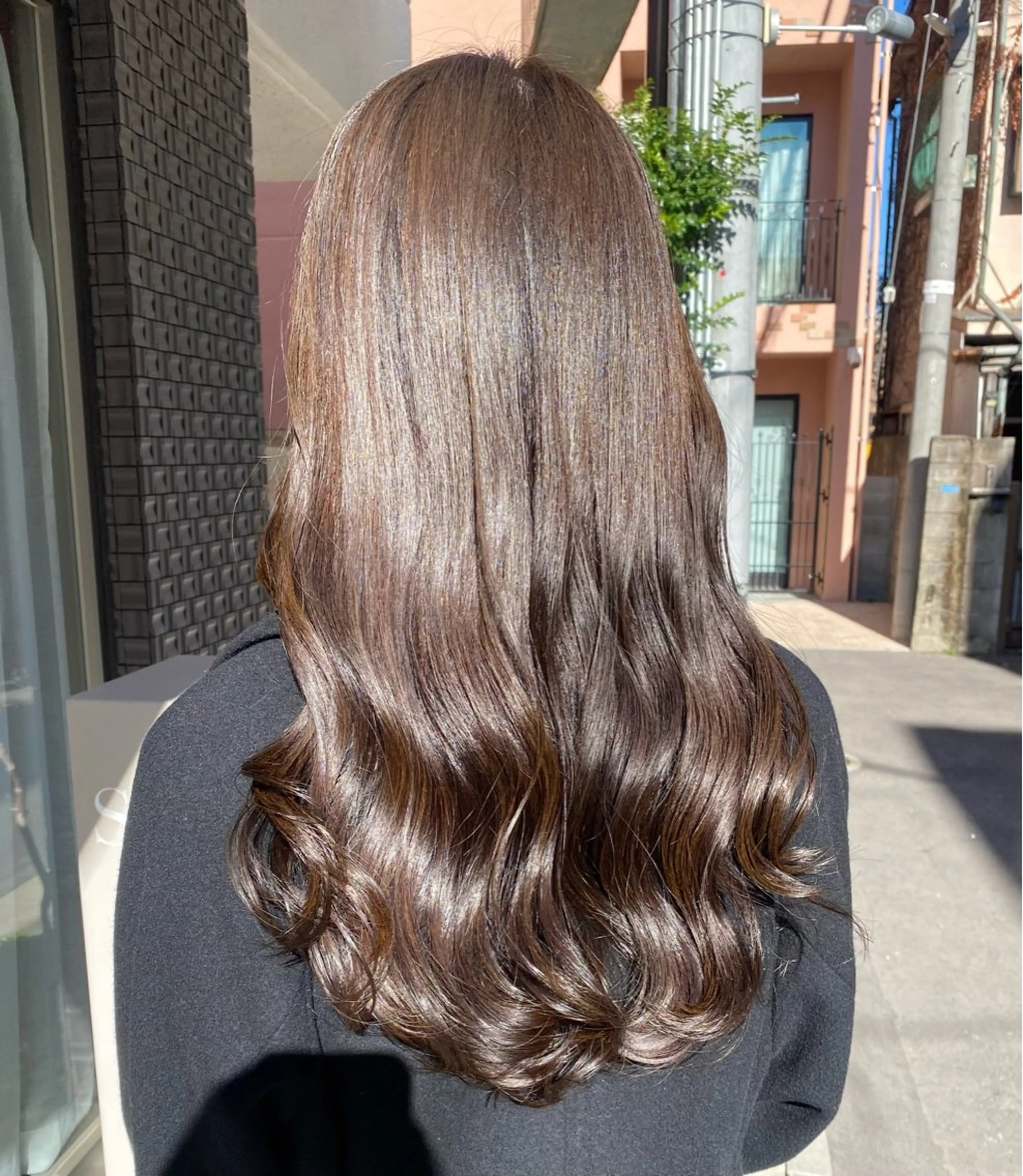 ロング カラー グレージュ カット ヘアカラー トリートメント グレージュ/レイヤー /韓国ヘア/RISAのヘアスタイル