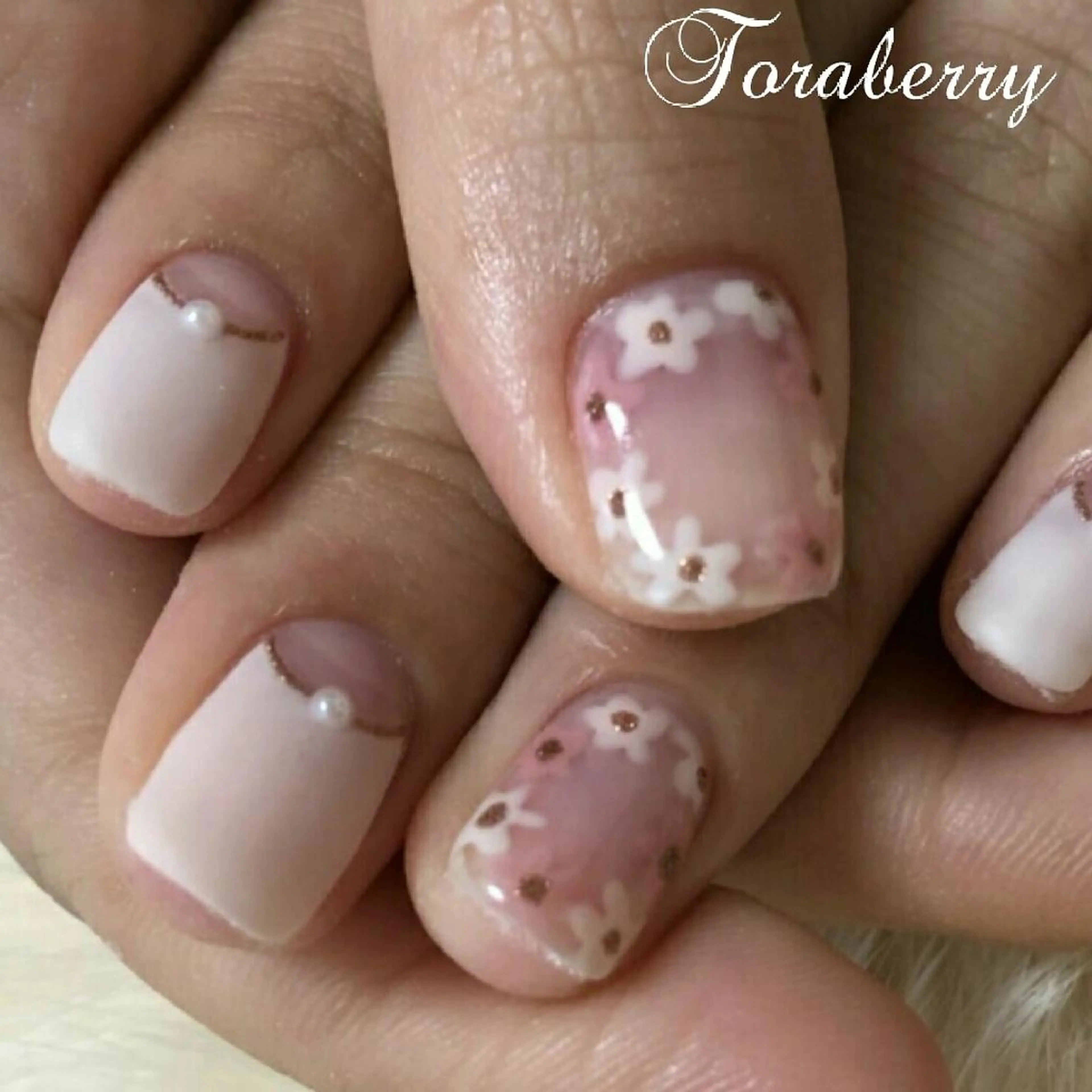 ネイル 春ネイル ハンドネイル ネイリスト なつみのネイルデザイン