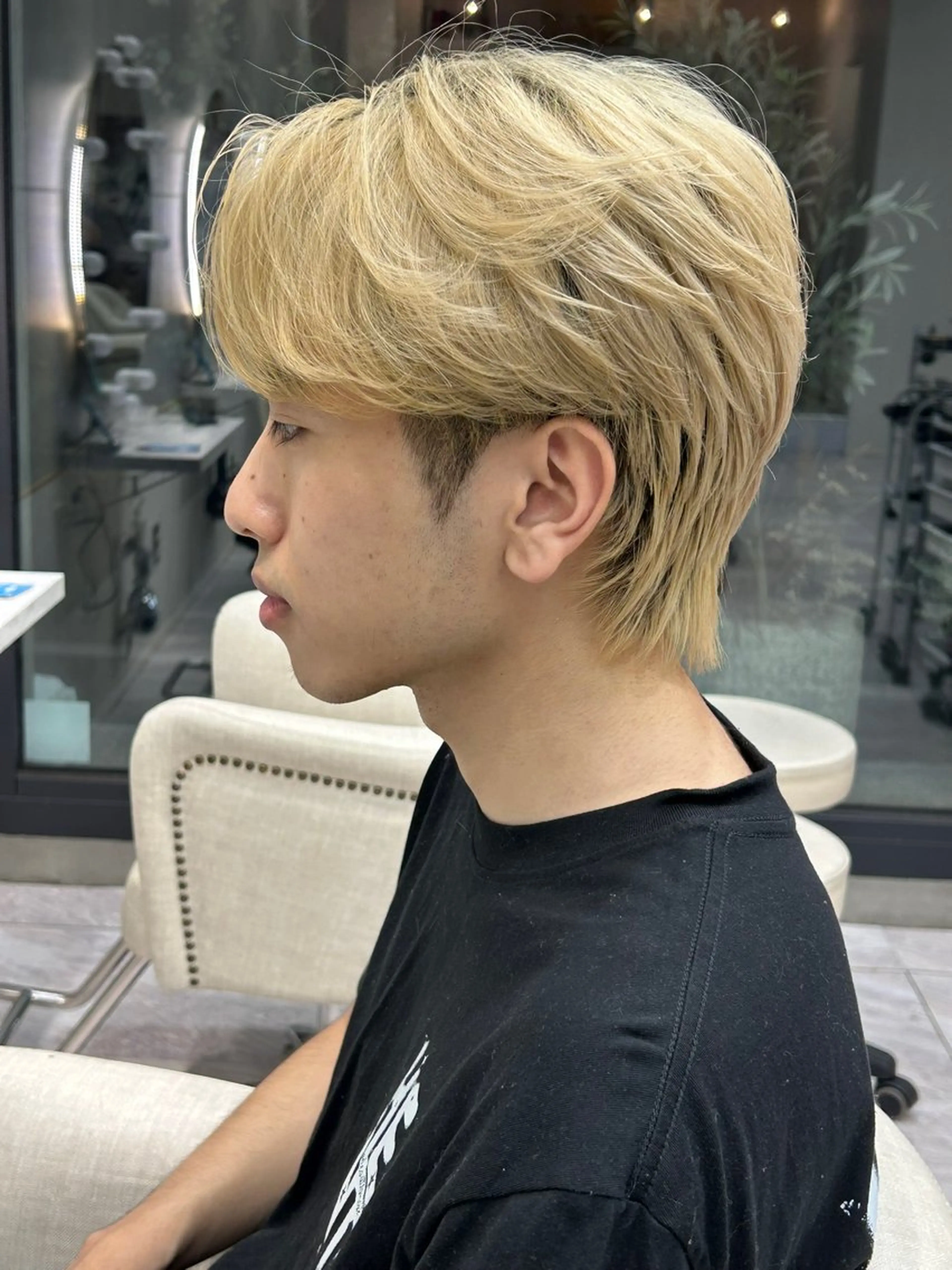 ショート カラー メンズ カット 岩城 滉成のヘアスタイル