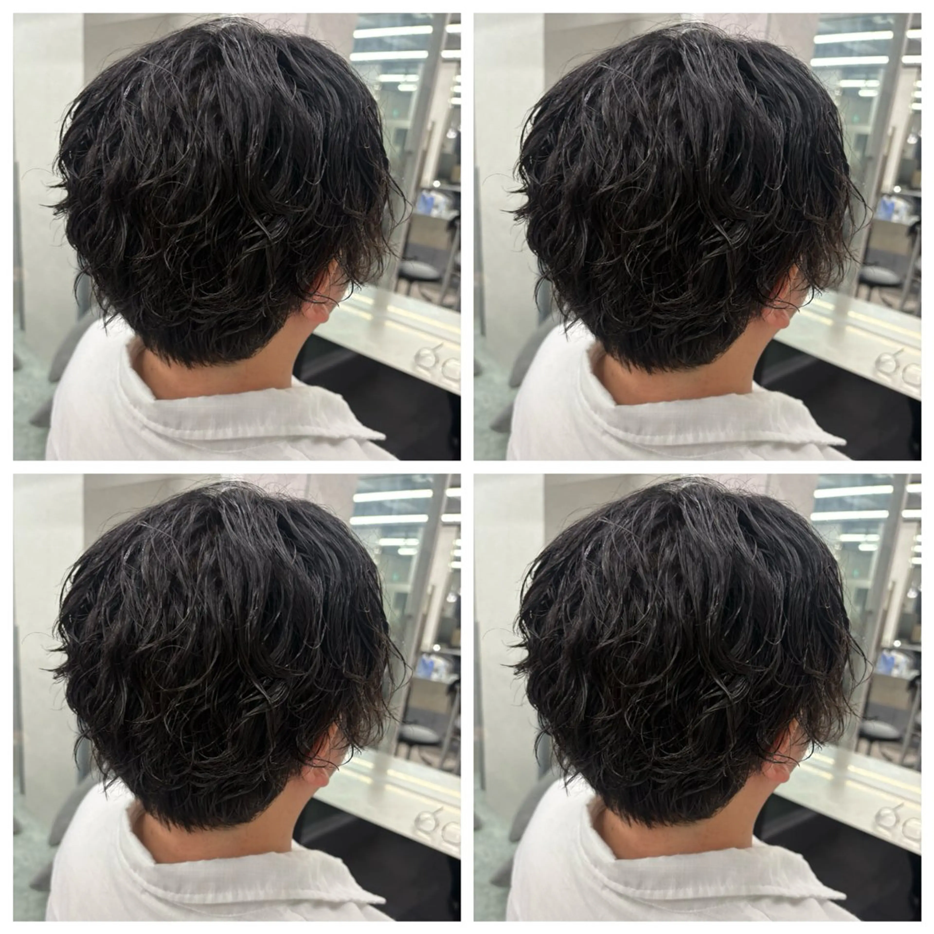 メンズカット➕カラー🩵の写真