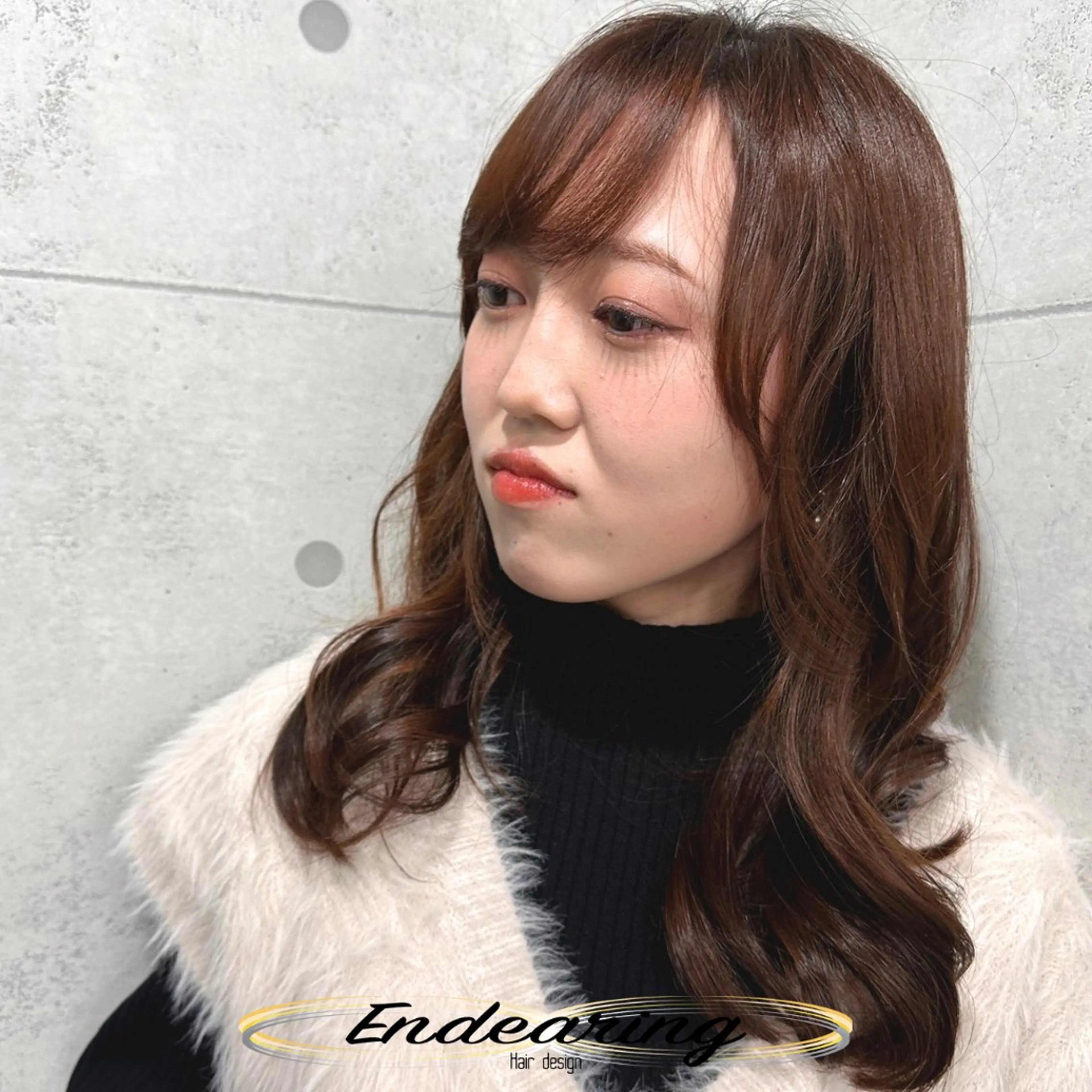 カラー ブラウンカラー ピンクカラー カット ヘアカラー Endearing 銀座/レイヤーカットのヘアスタイル