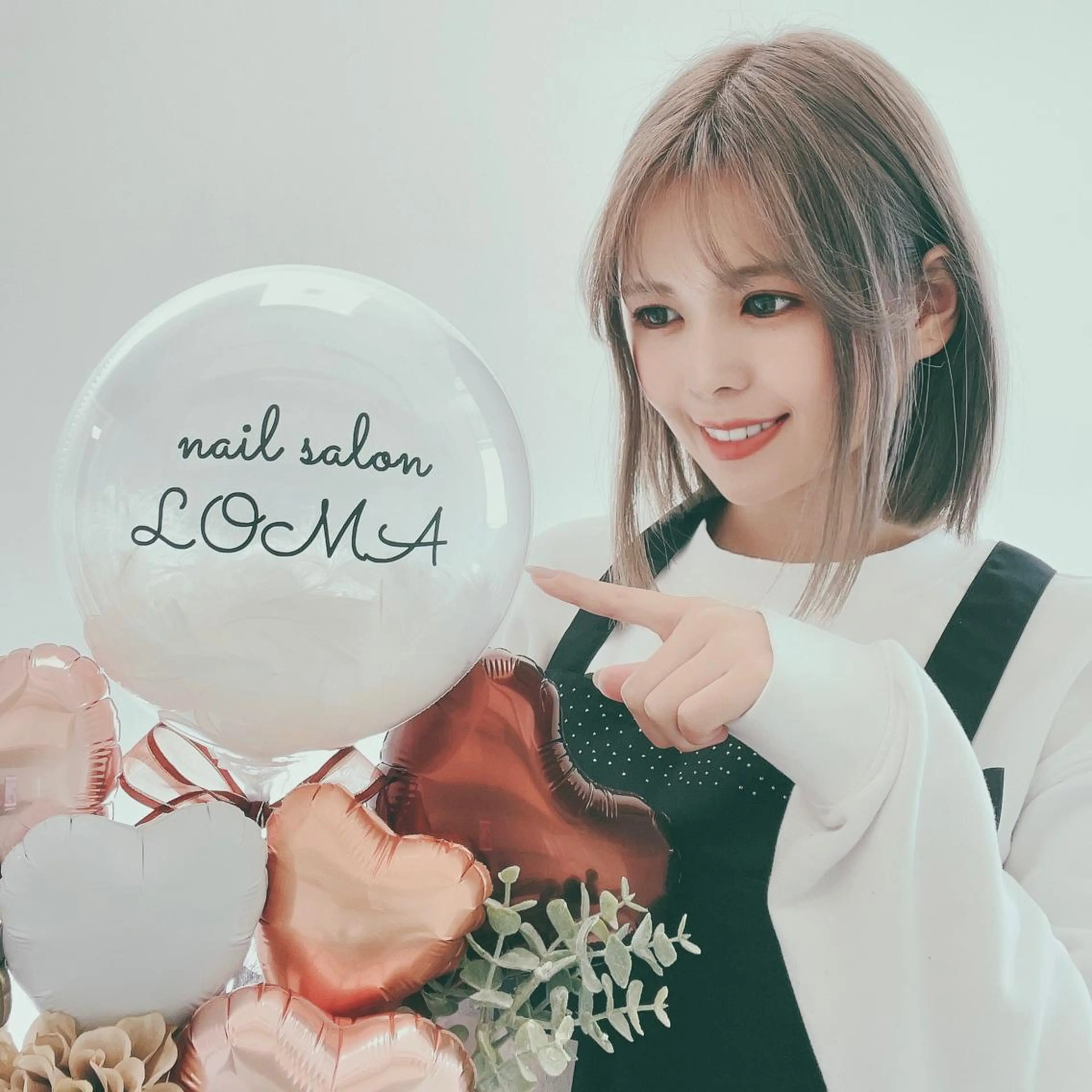 ショート カラー パーマ ヘアアレンジ キッズ ネイル マツエク・マツパ m-nail 🌙minamiのネイルデザイン
