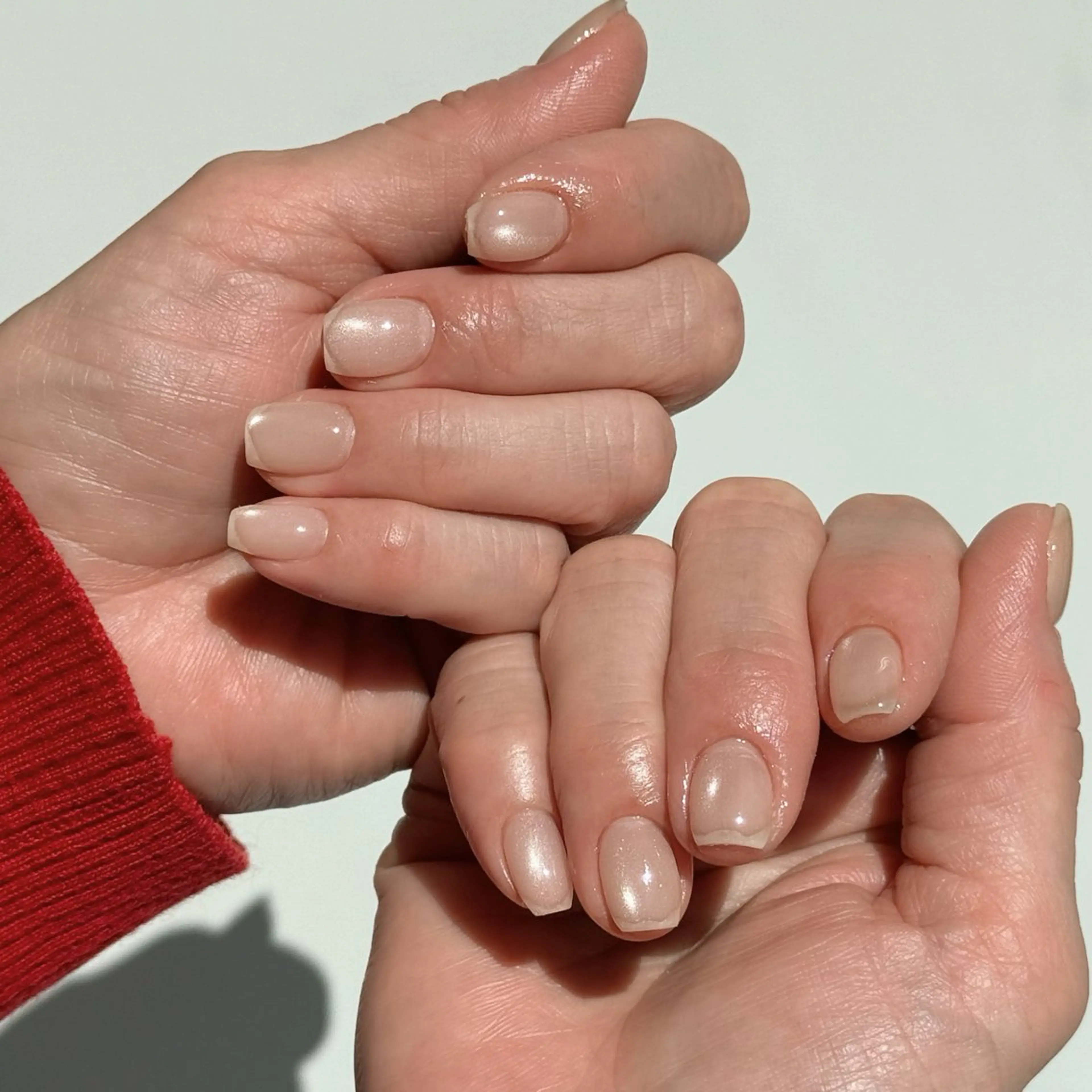 ネイル マグネットネイル マグネットワンカラー オフィスネイル ワンカラーネイル ピンク Amie NAILのネイルデザイン